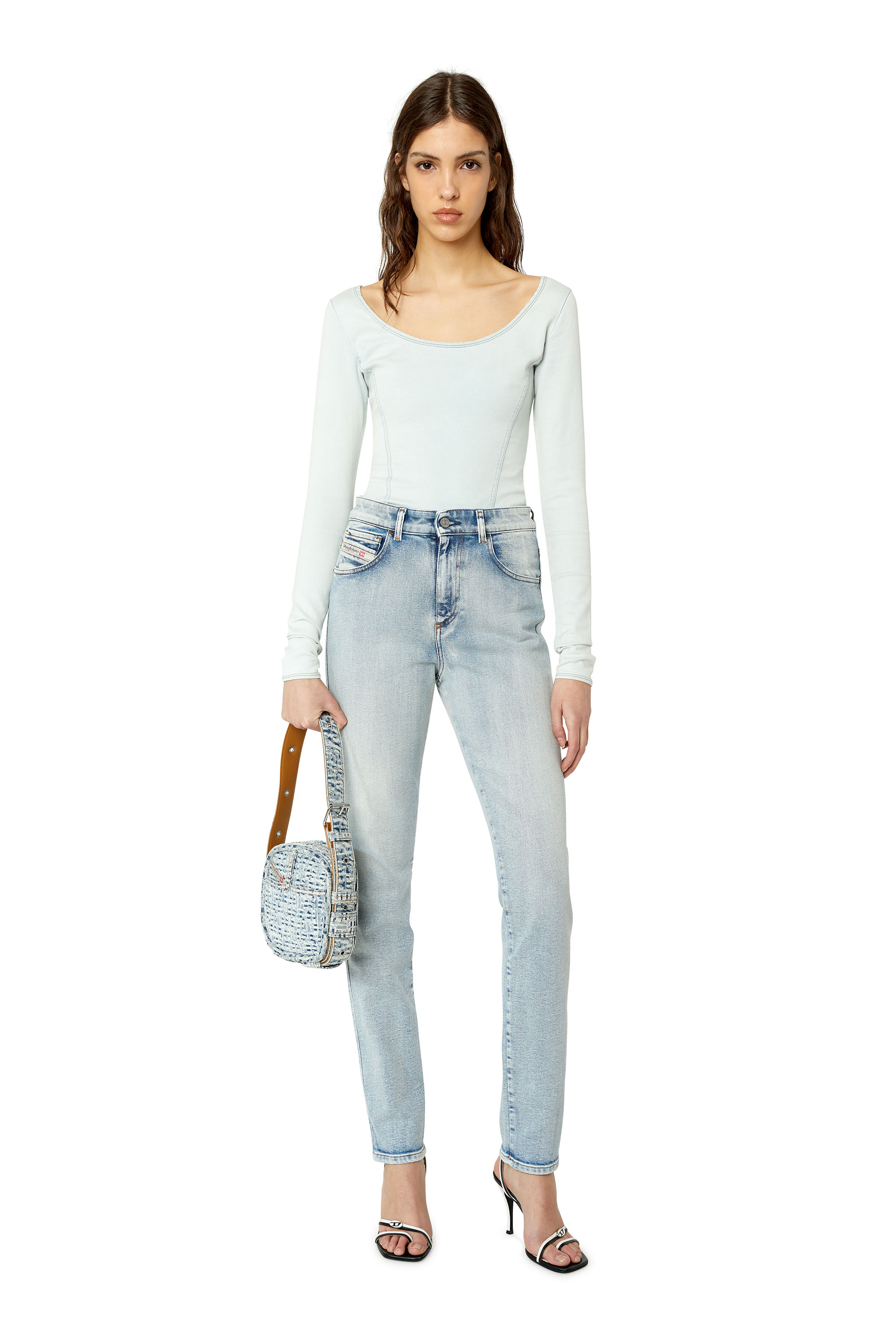 Diesel - 1994 9C08L Straight Jeans, Bleu Clair - Image 4