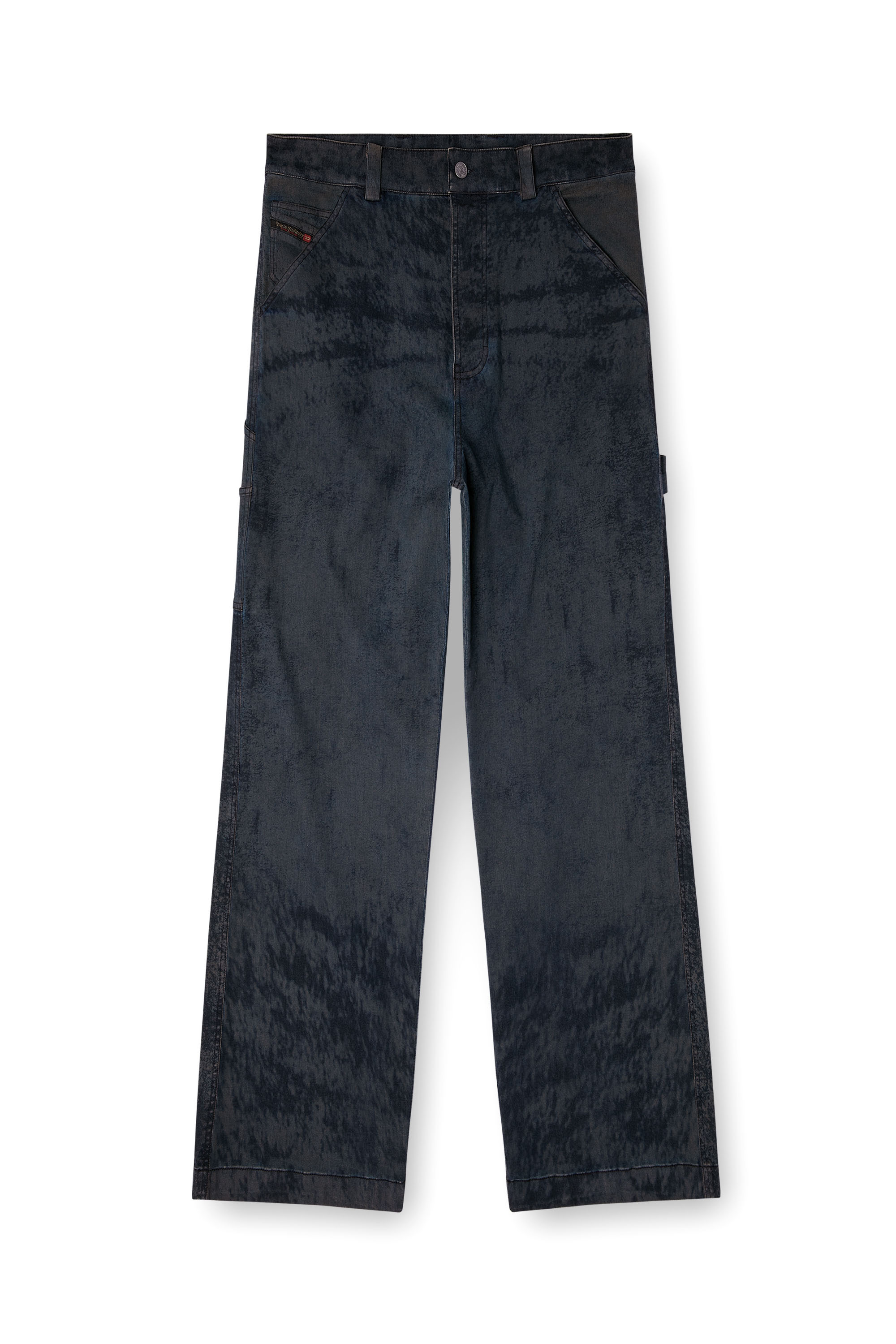 Diesel - P-LIVERY-B, Pantaloni utility in misto cotone Uomo in Nero - 2