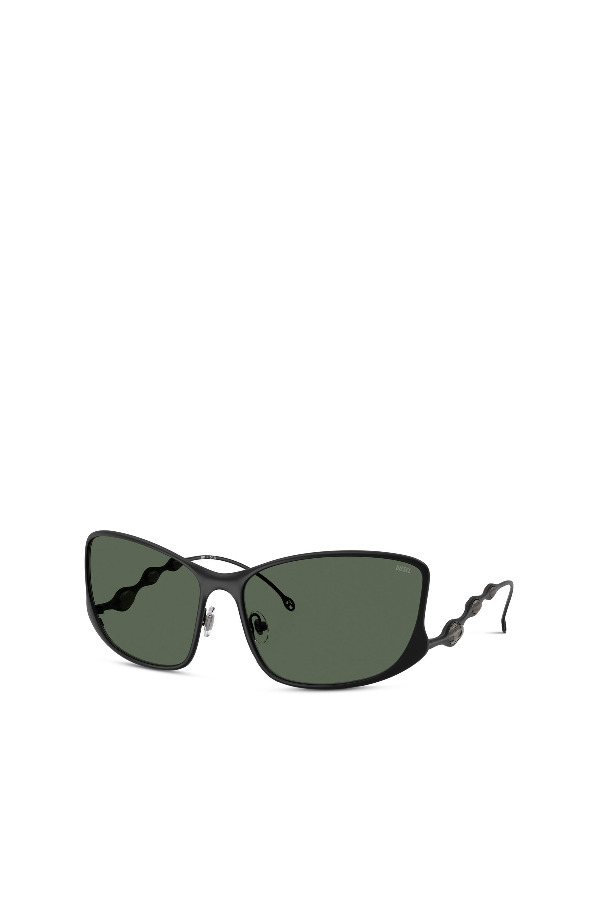 Diesel - 0DL1013, Lunettes de soleil rectangulaires Mixte in Vert - 4