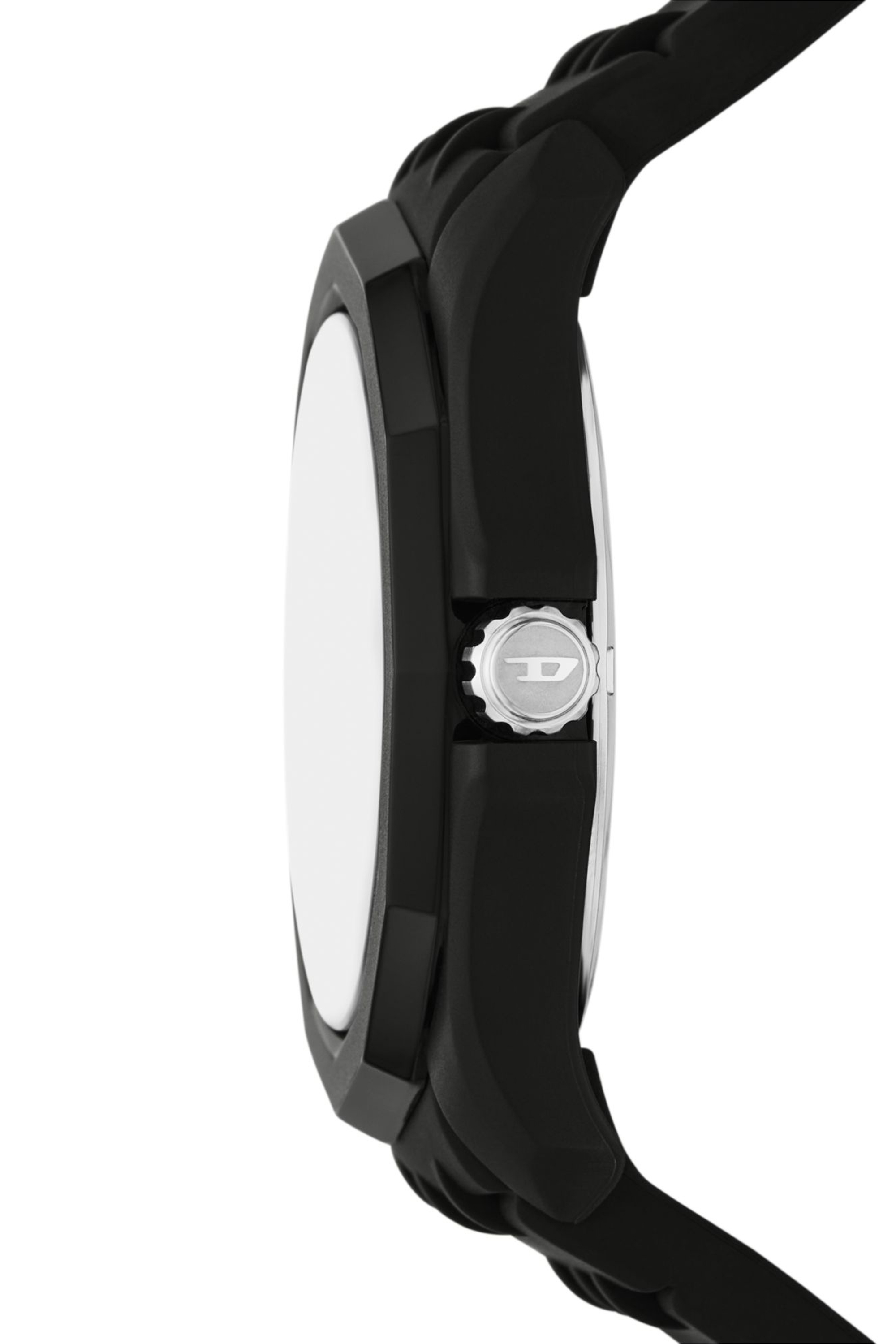 Diesel - DZ2243 WATCH, Herren Stinger Uhr aus schwarzem Silikon in Schwarz - 3