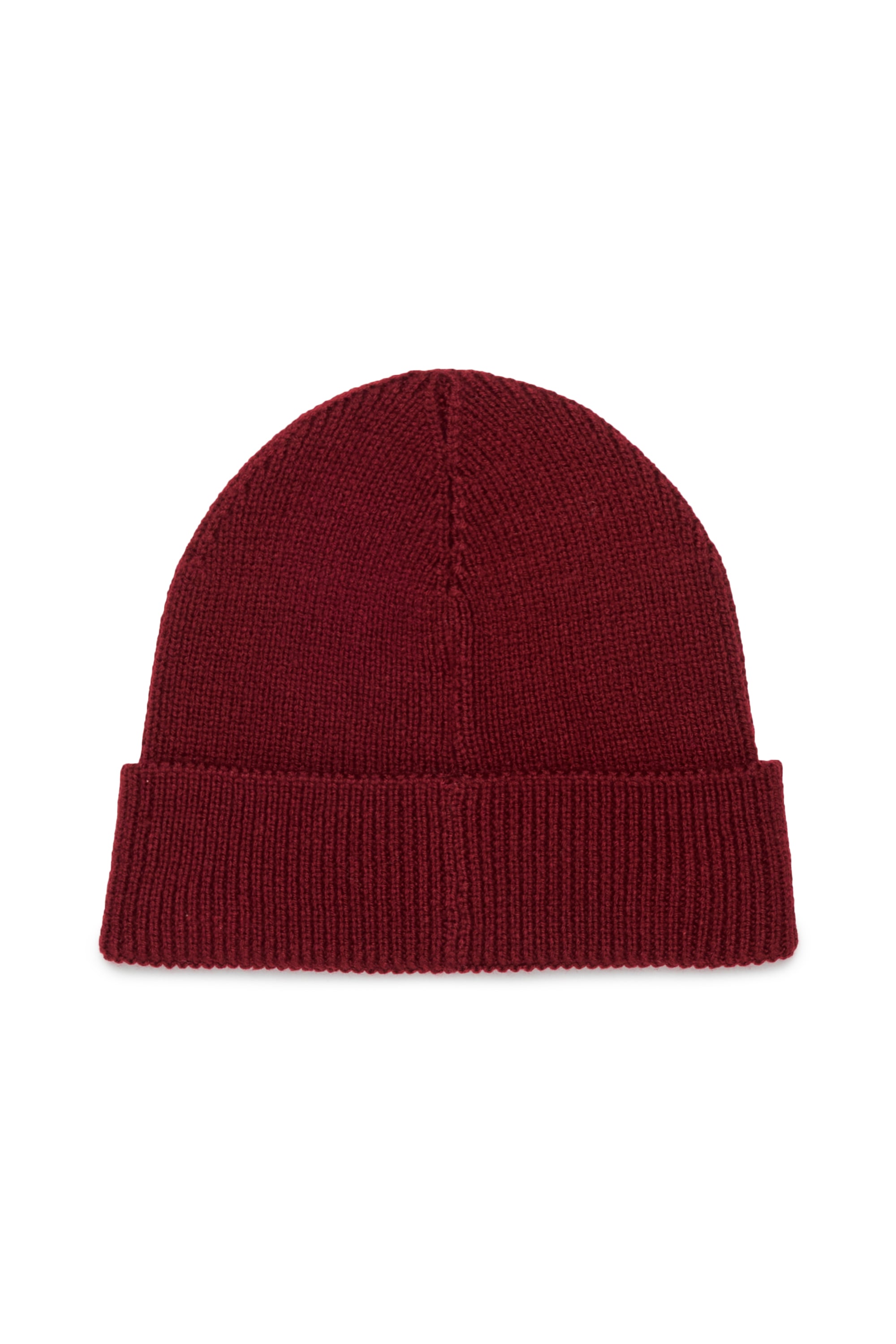 Diesel - FLOT, Unisex Beanie aus Wollmischung mit D Logo Patch in Rot - 2