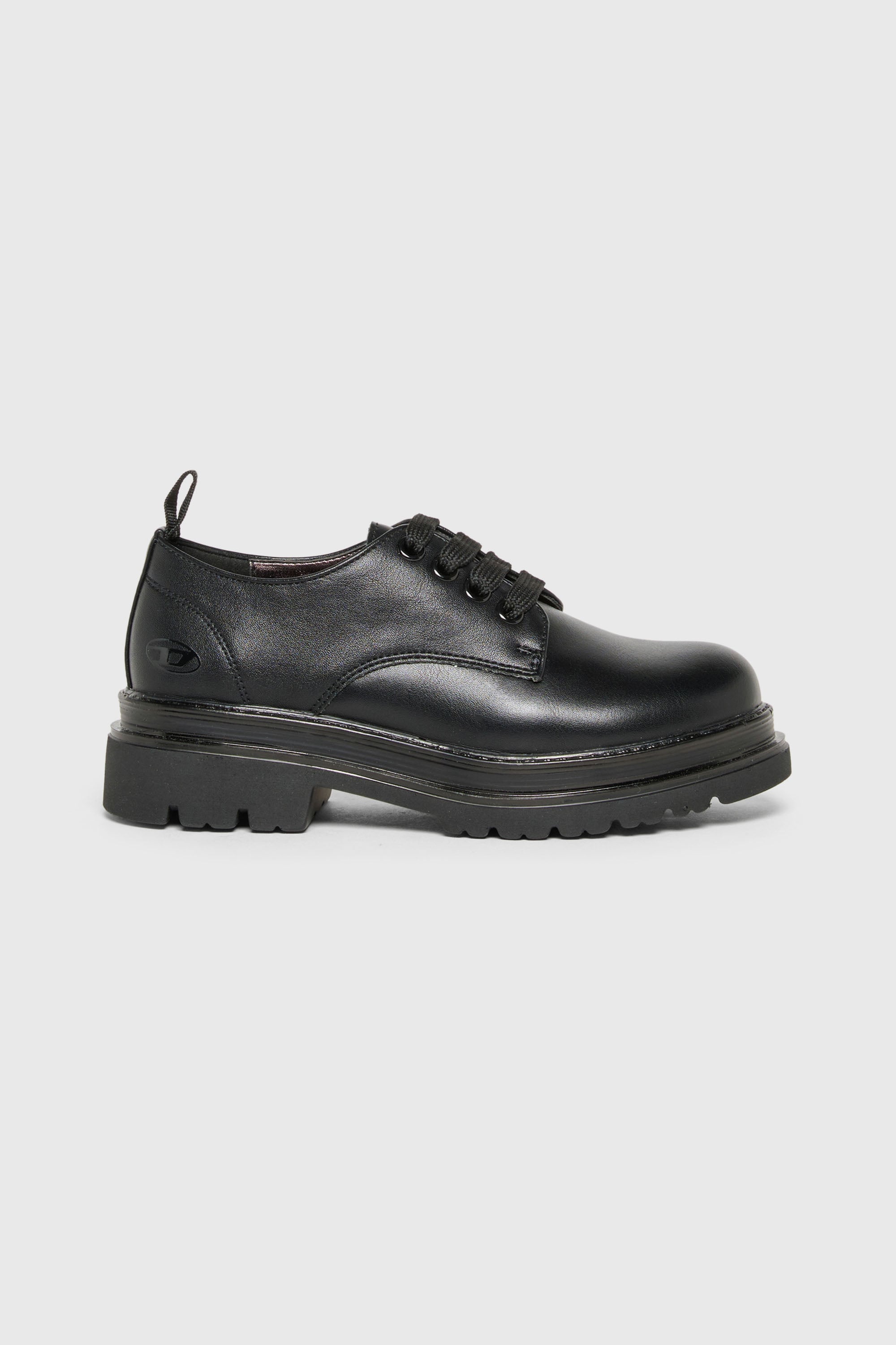 Diesel - D-DERBL-PU, Unisex's D-Derbl- Derby shoes with lug sole in Black - 1