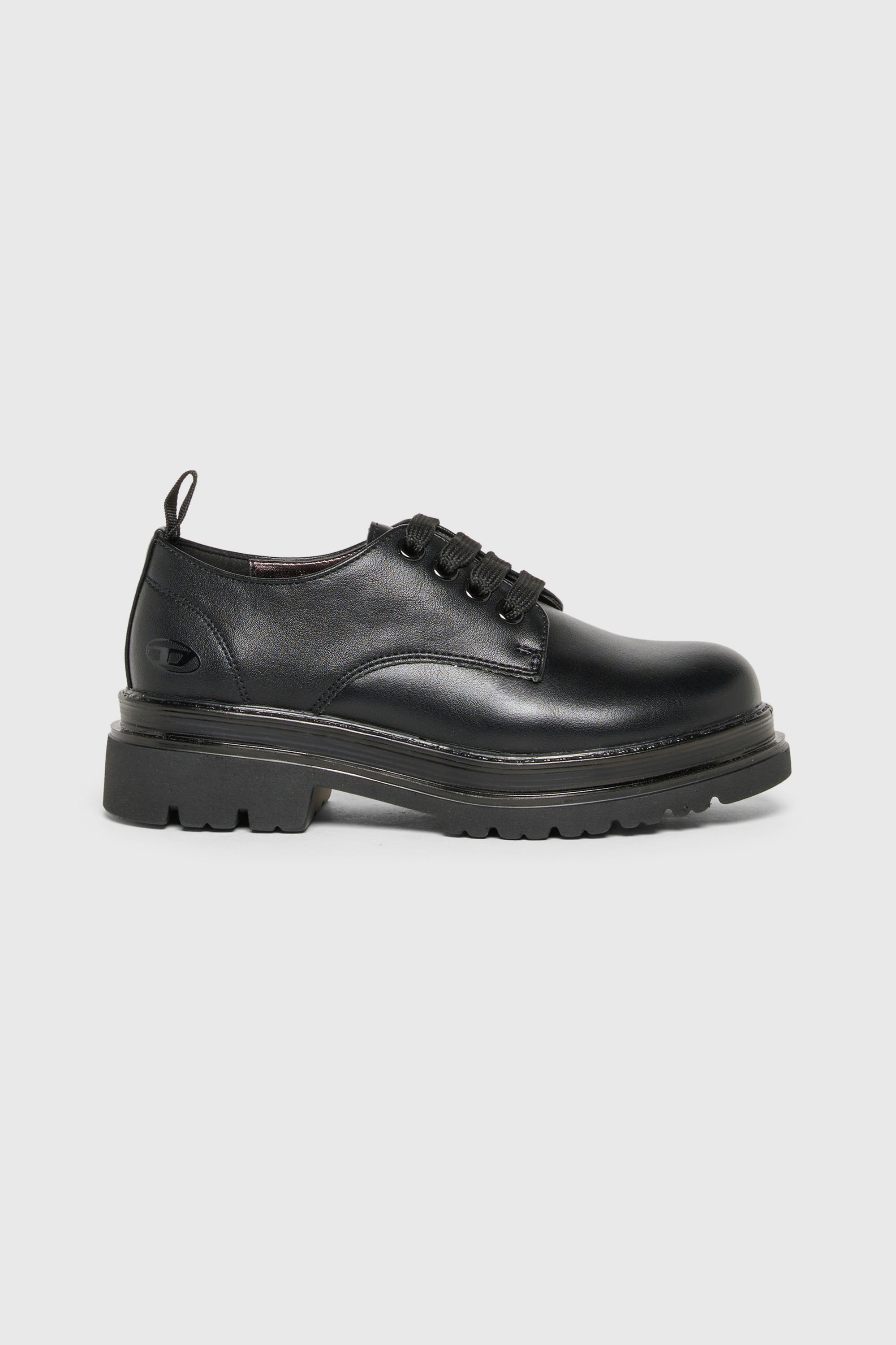 Diesel - D-DERBL-PU, Unisex D-Derbl- Derbyschuhe mit Profilsohle in Schwarz - 1