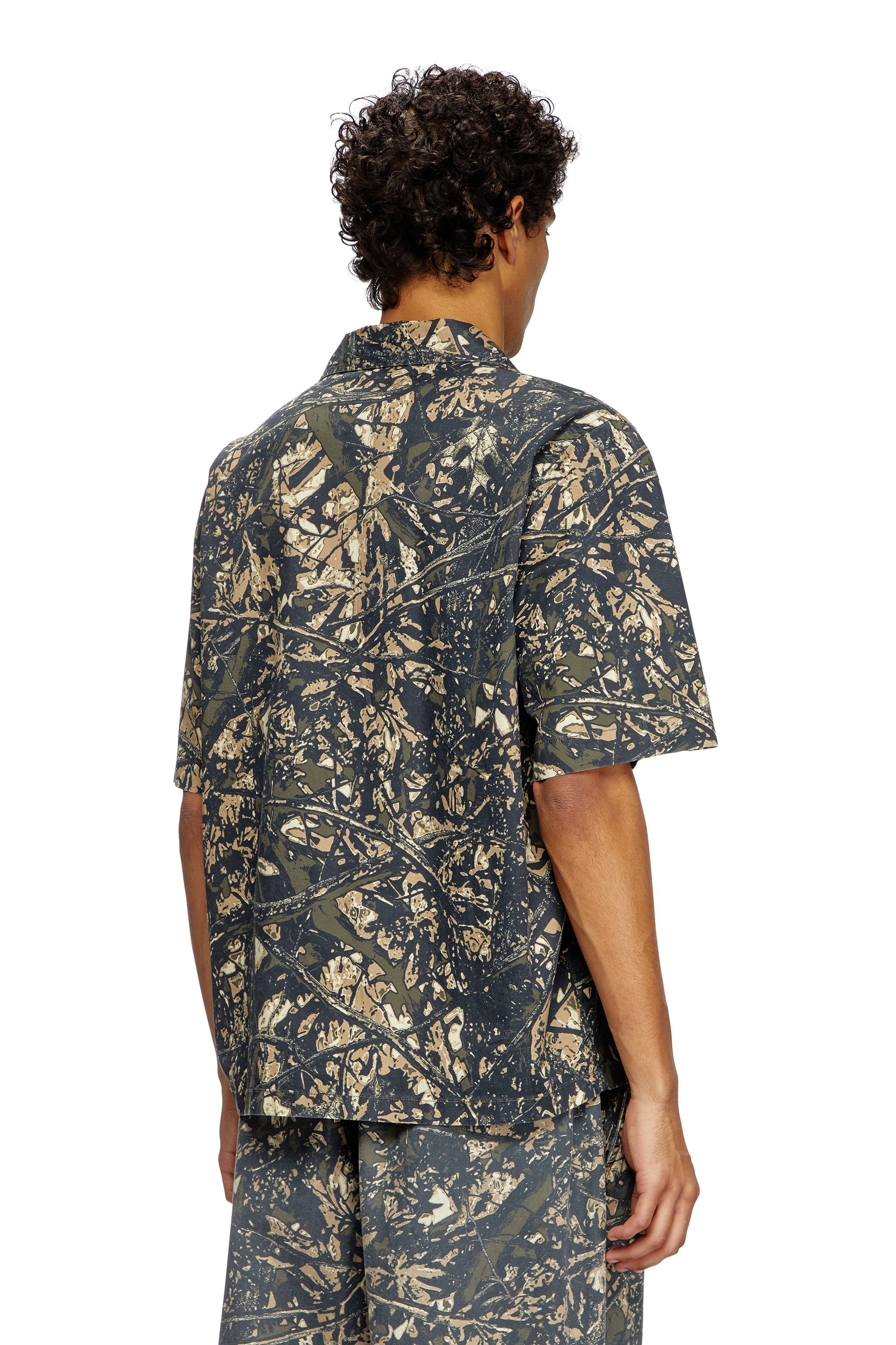 Diesel - S-LINT, Chemise à manches courtes avec imprimé camouflage Homme in Polychrome - 4