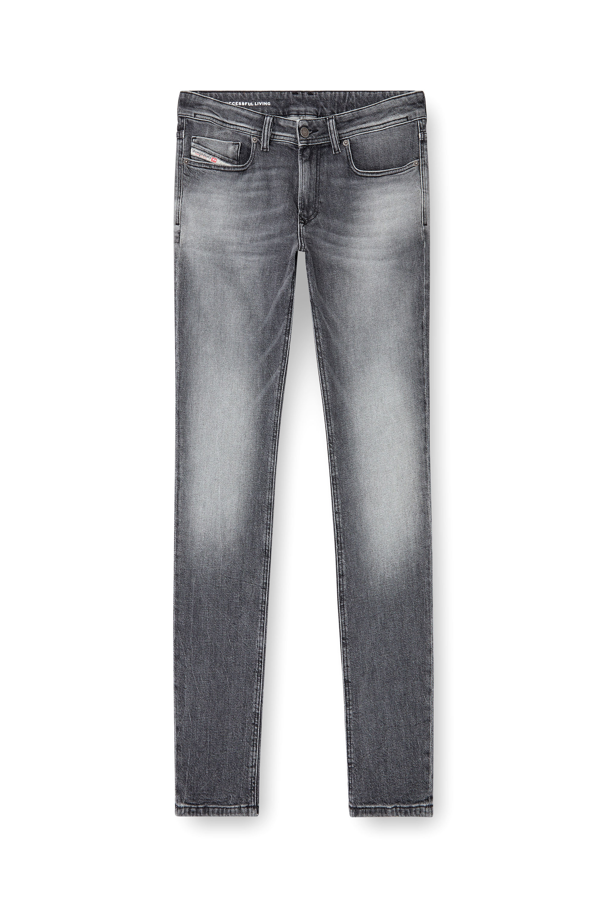 Diesel - Skinny Jeans 1979 Sleenker 0BMBS Uomo, Grigio Chiaro - Image 3