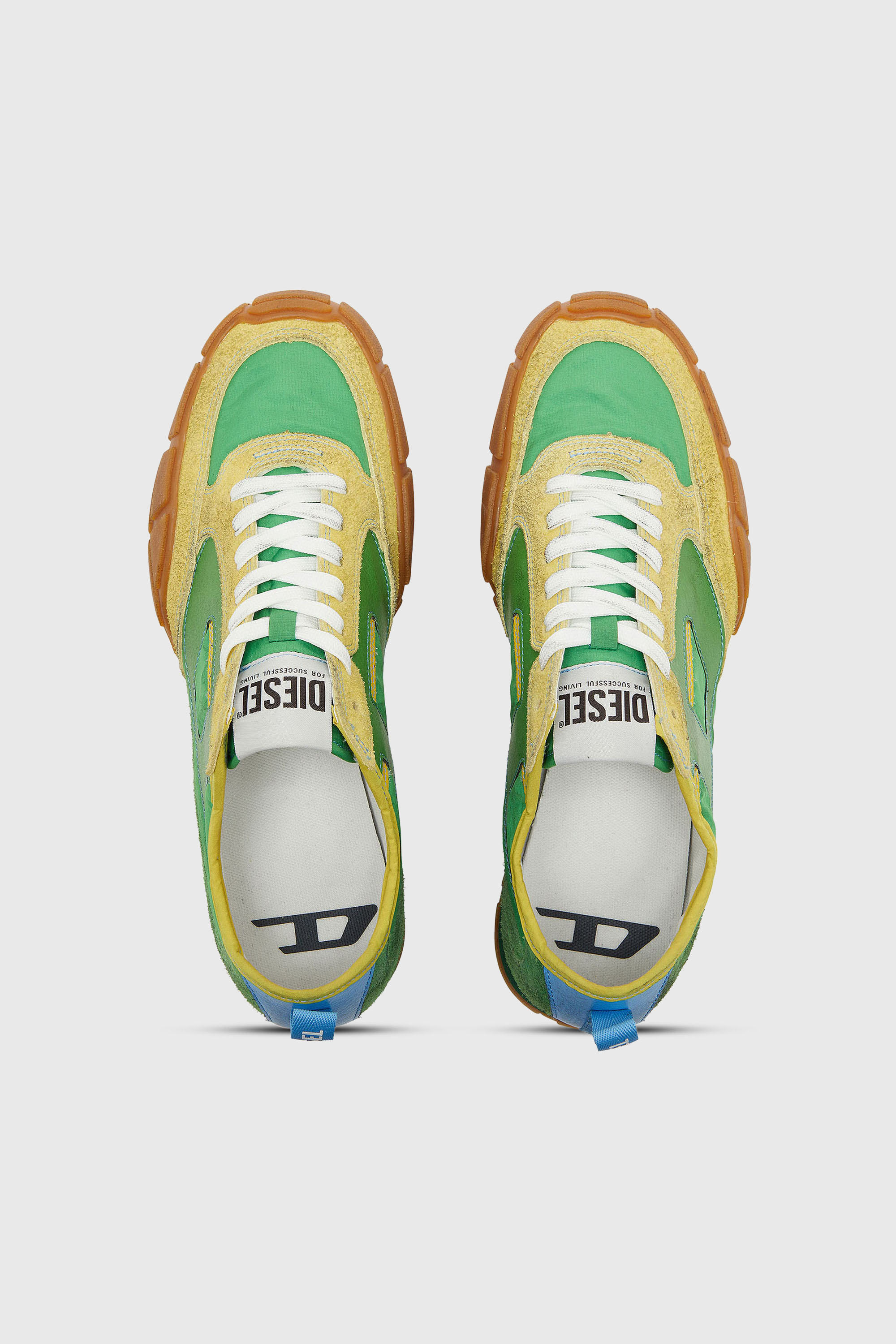 Diesel - S-PAGODHA LOW, Herren S-Pagodha &ndash; Sneakers aus Leder und Nylon in Gr&uuml;n - 4