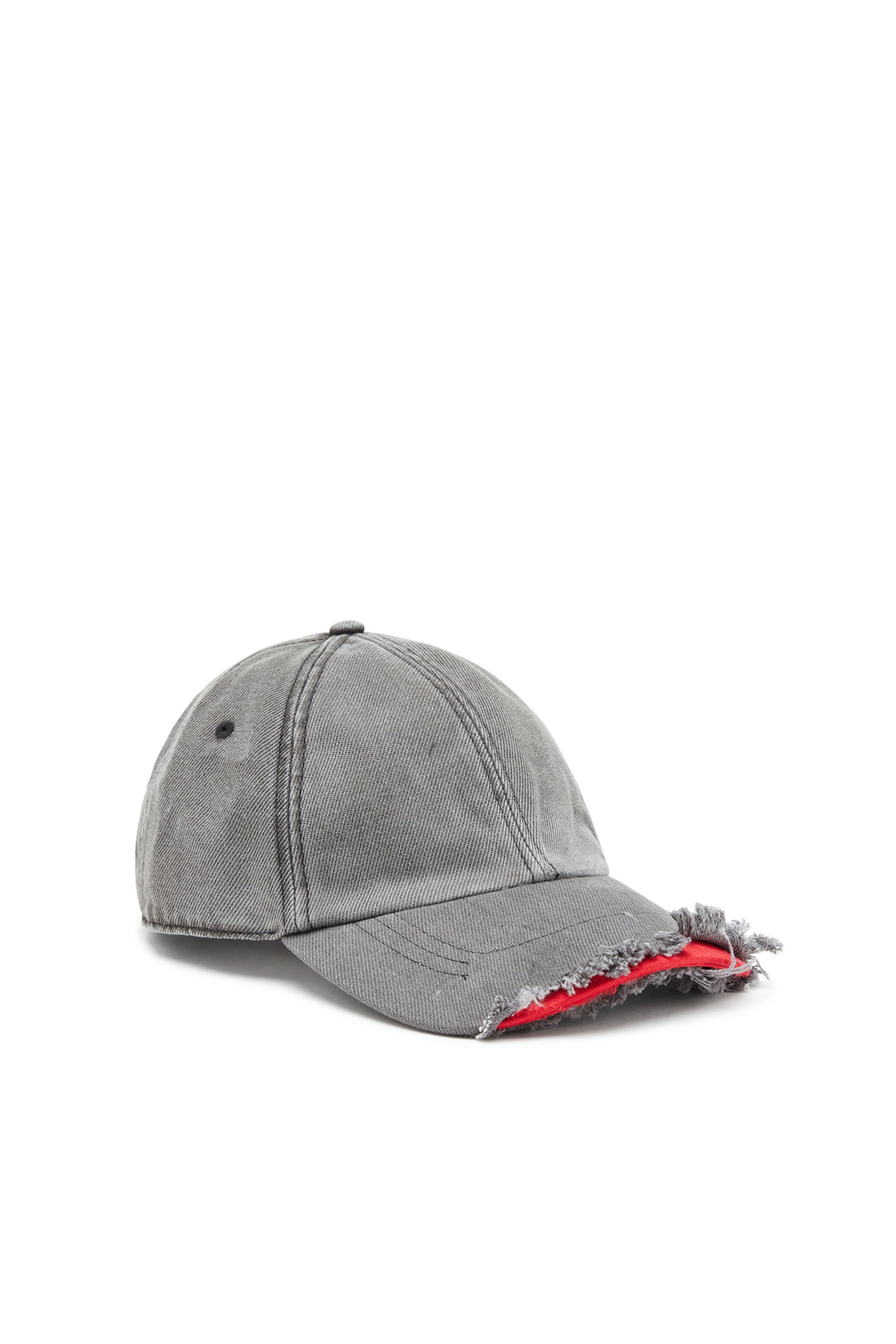 Diesel - C-REEP-2, Herren Basecap mit Schirm im Destroyed-Look in Dunkelgrau - 1