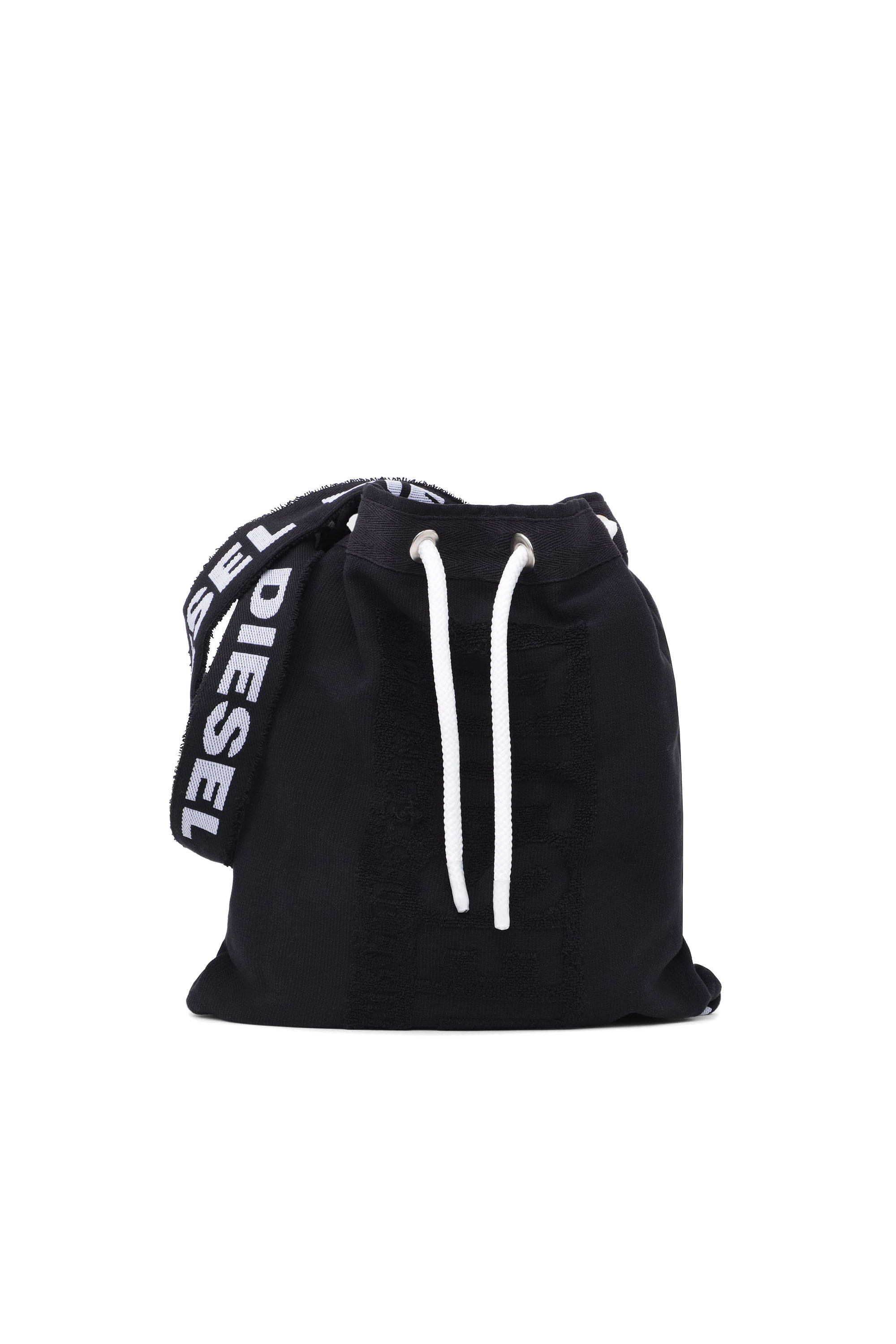 Diesel - 80543 ACTIVE LOGO, Unisex Gymnastiktuch + Rucksack in Schwarz - 2