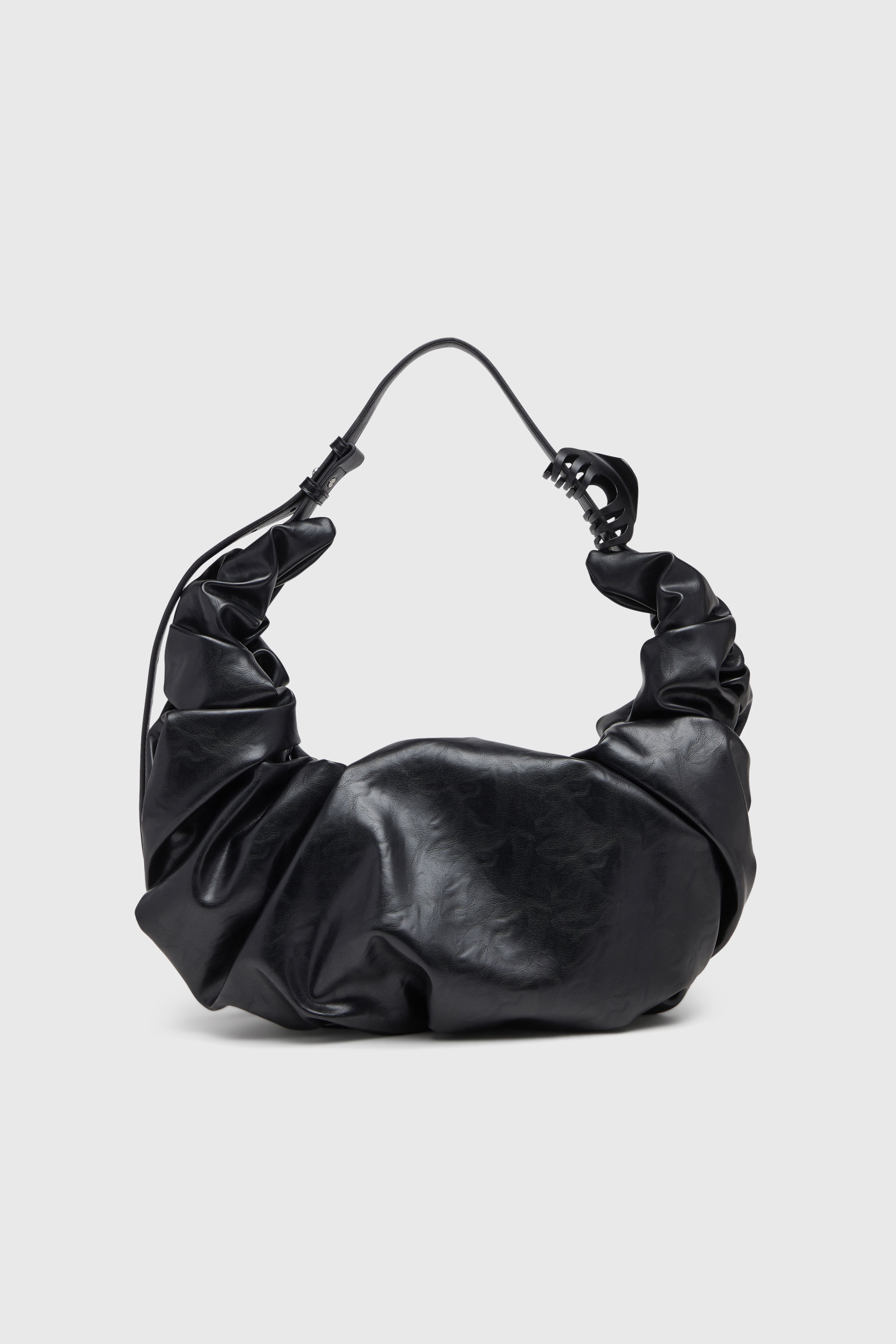 Diesel - GRAB-D HOBO L, Grab-D-Grand sac hobo froiss&eacute; Femme in Noir - 2