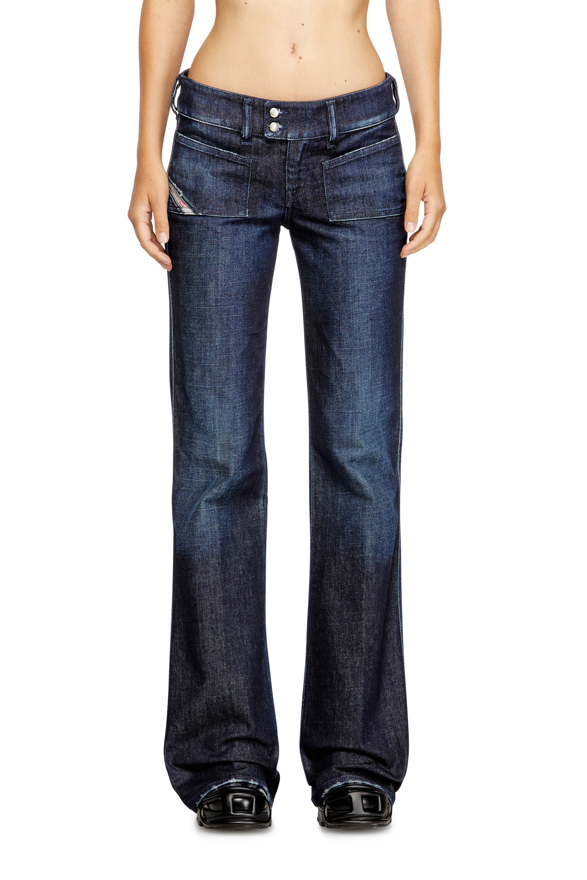 Diesel - Bootcut Jeans D-Hush 09M19 Femme, Bleu Foncé - Image 1