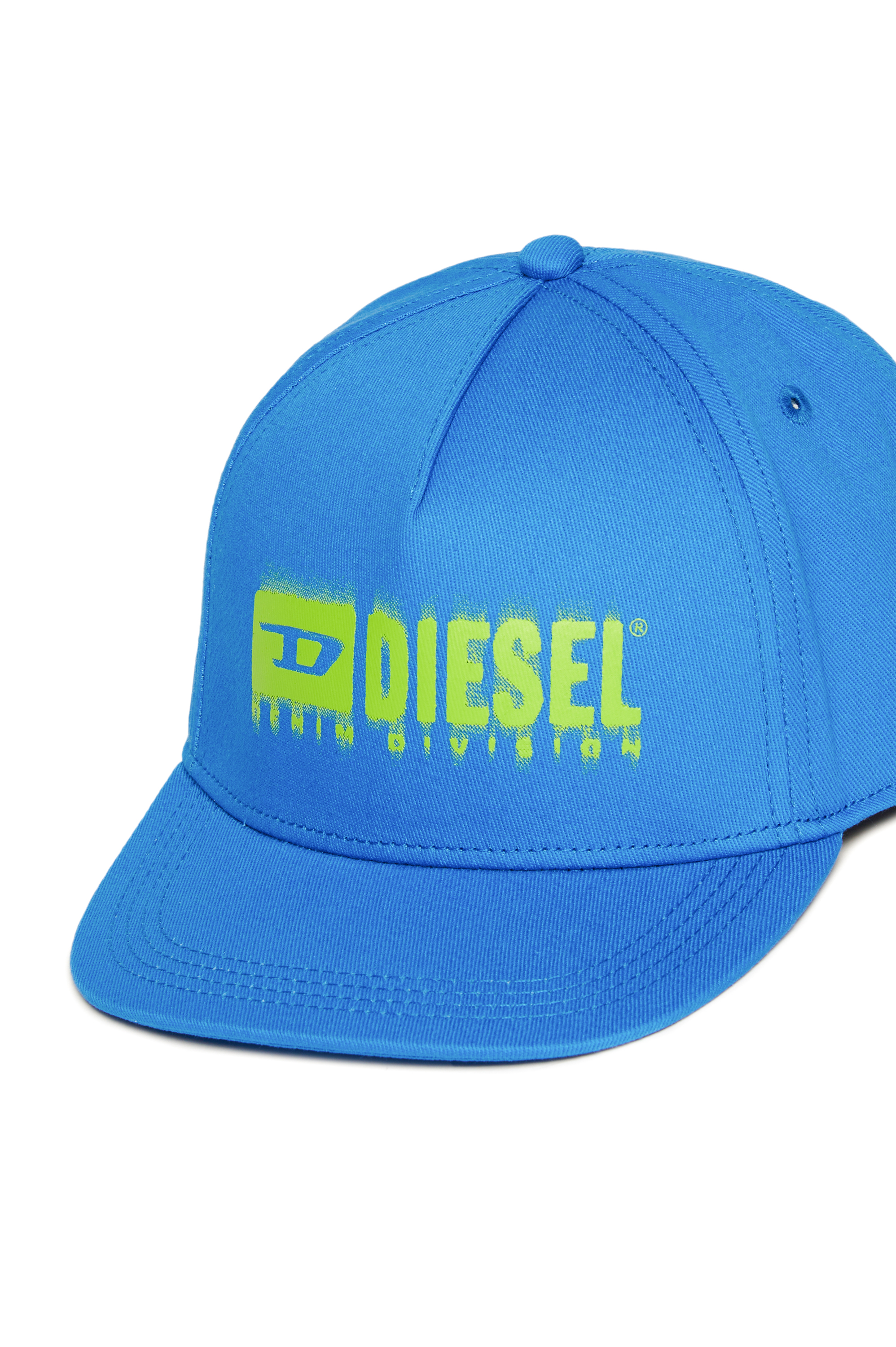 Diesel - FPRITTIL, Berretto da baseball con logo sbavato Unisex in Blu - 3