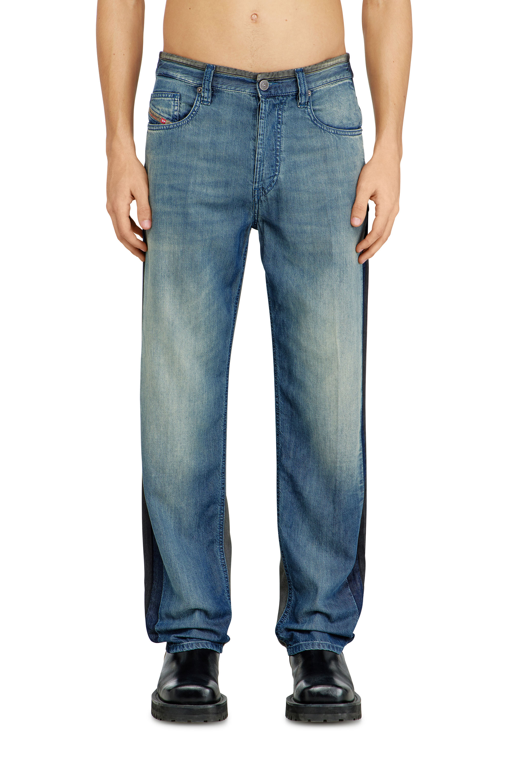 Diesel - Regular Jeans 2024 D-Macs 0CECB Homme, Bleu moyen - Image 1