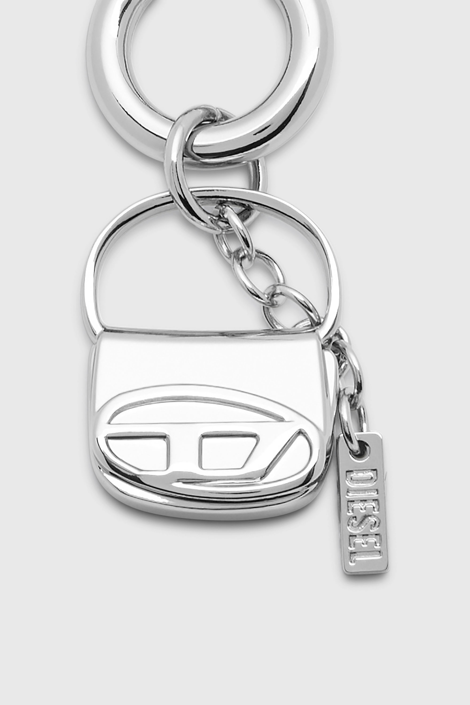 Diesel - CHARM-1DR, Charm in metallo con mini ciondolo 1DR Donna in Argento - 2