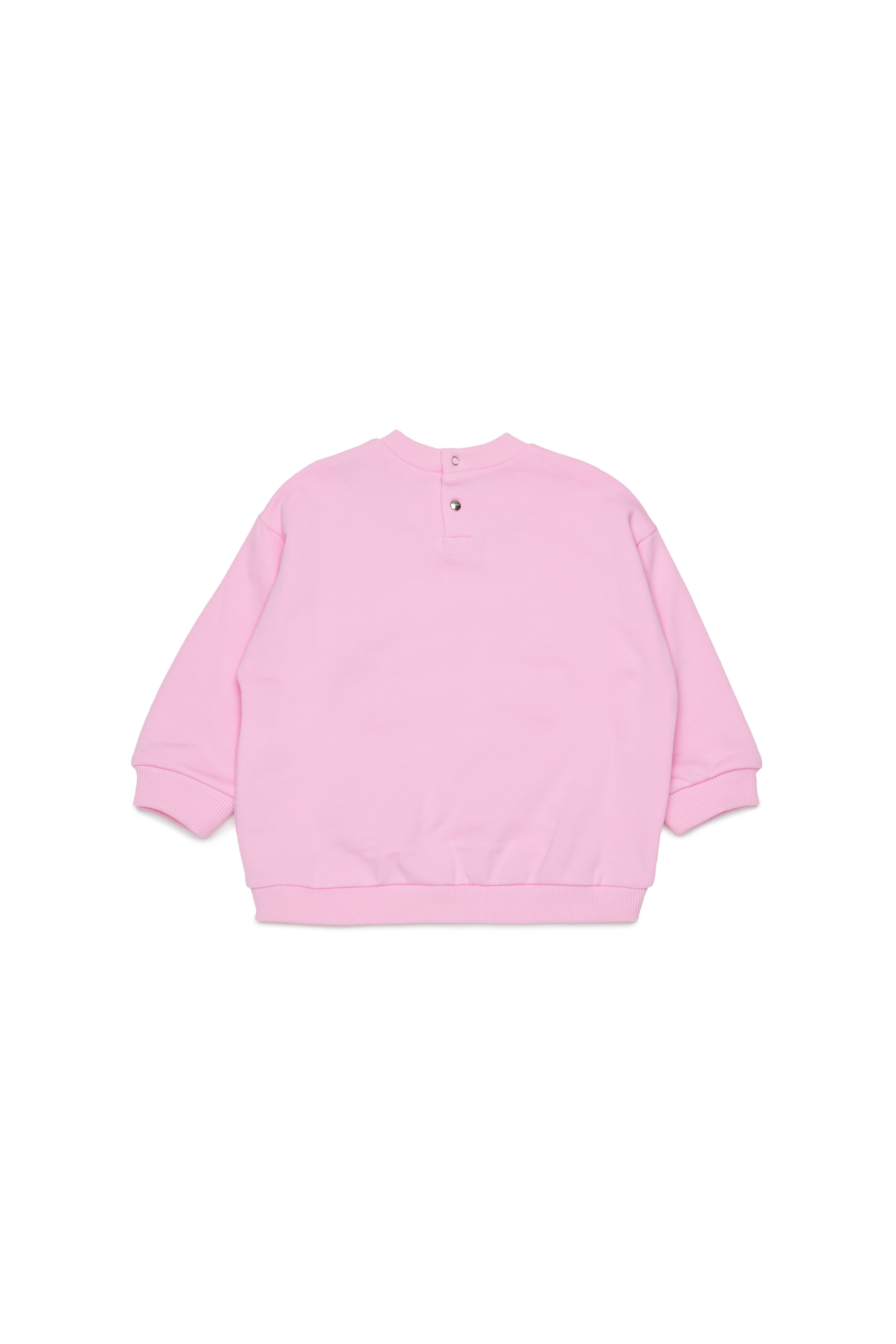 Diesel - SROSEB, Sweat-shirt en coton avec imprim&eacute; rose Femme in Rose - 2
