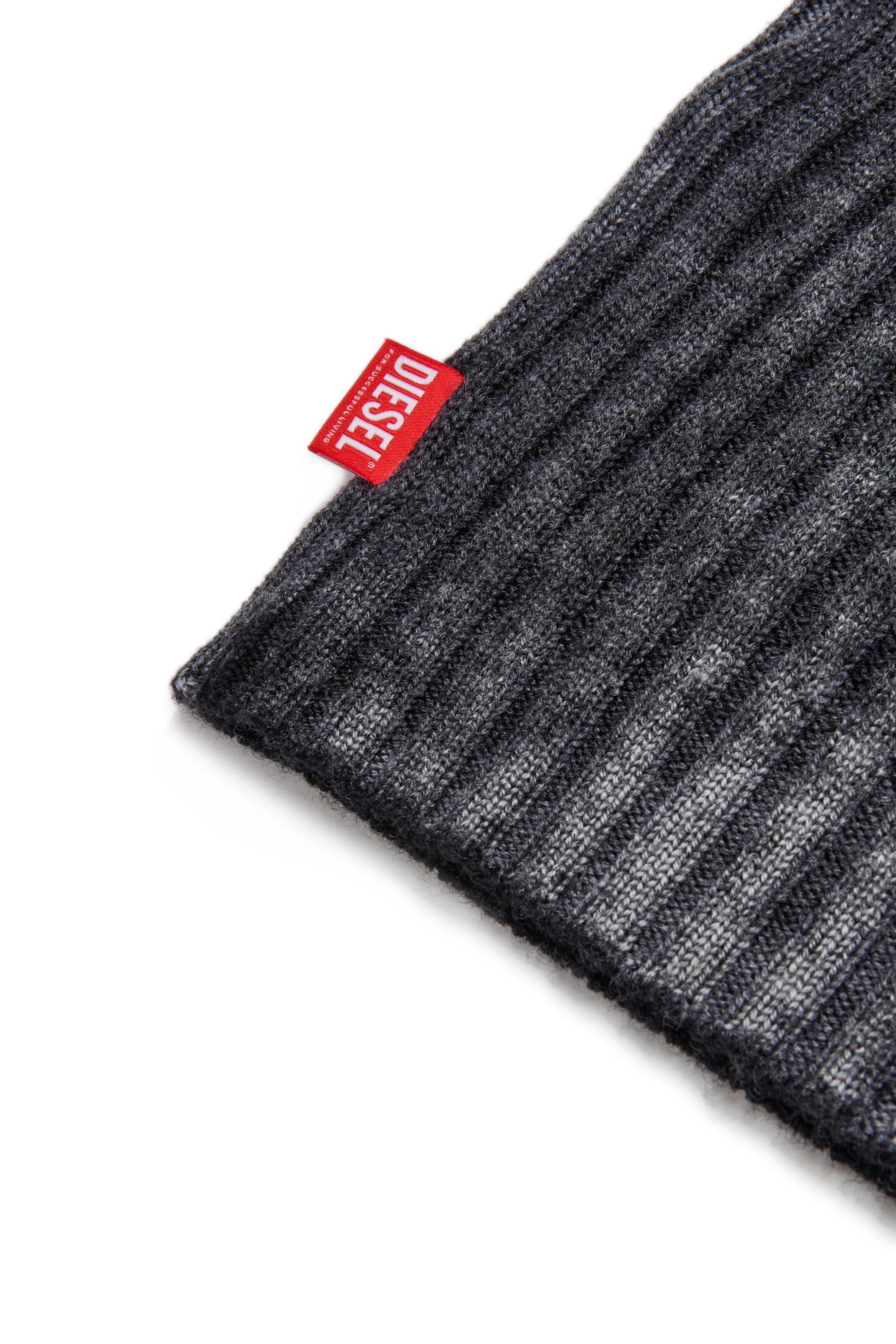 Diesel - DMARTISTA, Robe en laine avec empiècement en nylon Femme in Noir - 4