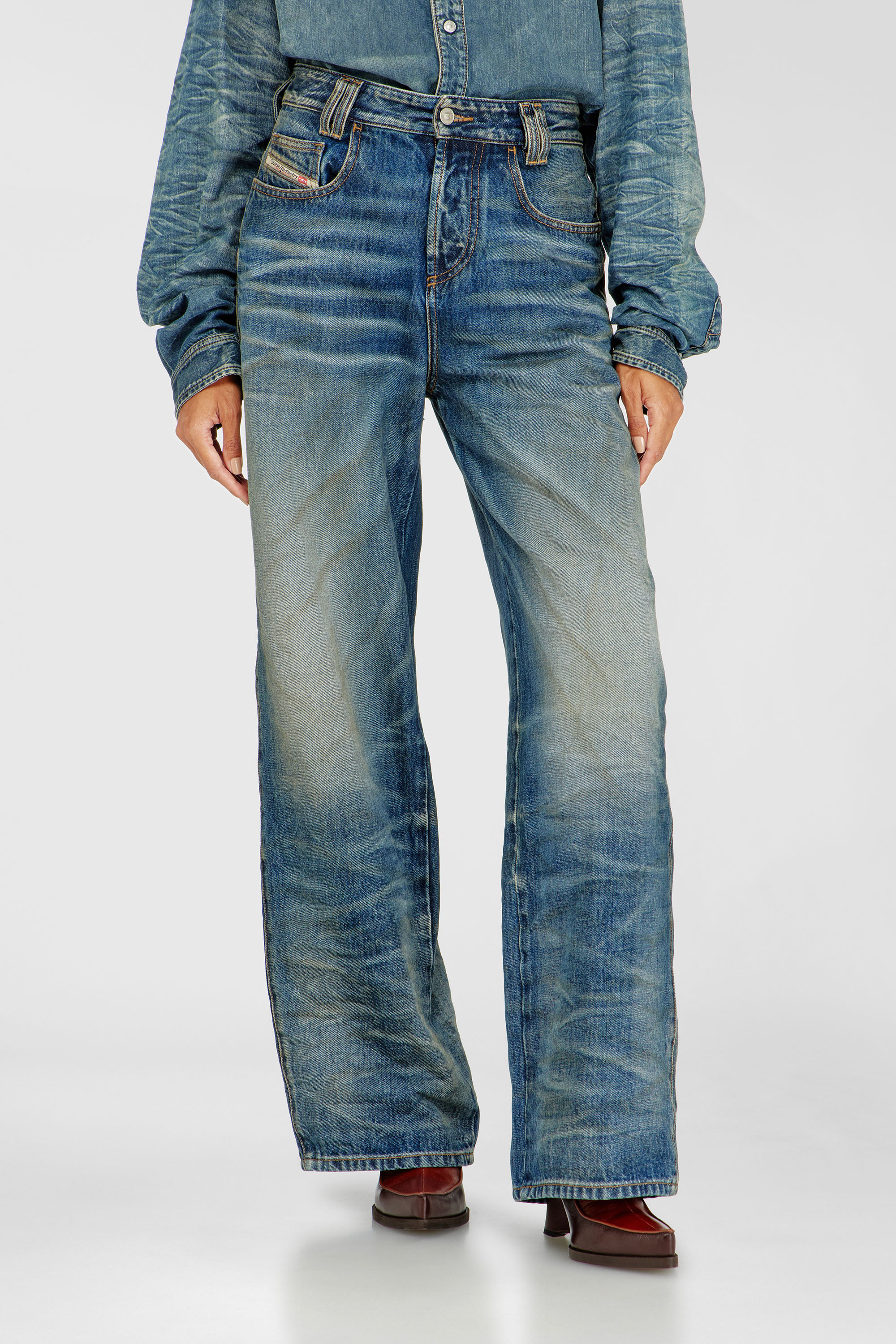 Diesel - Relaxed Jeans 1982 D-Hakou 007GC Mixte, Bleu moyen - Image 6