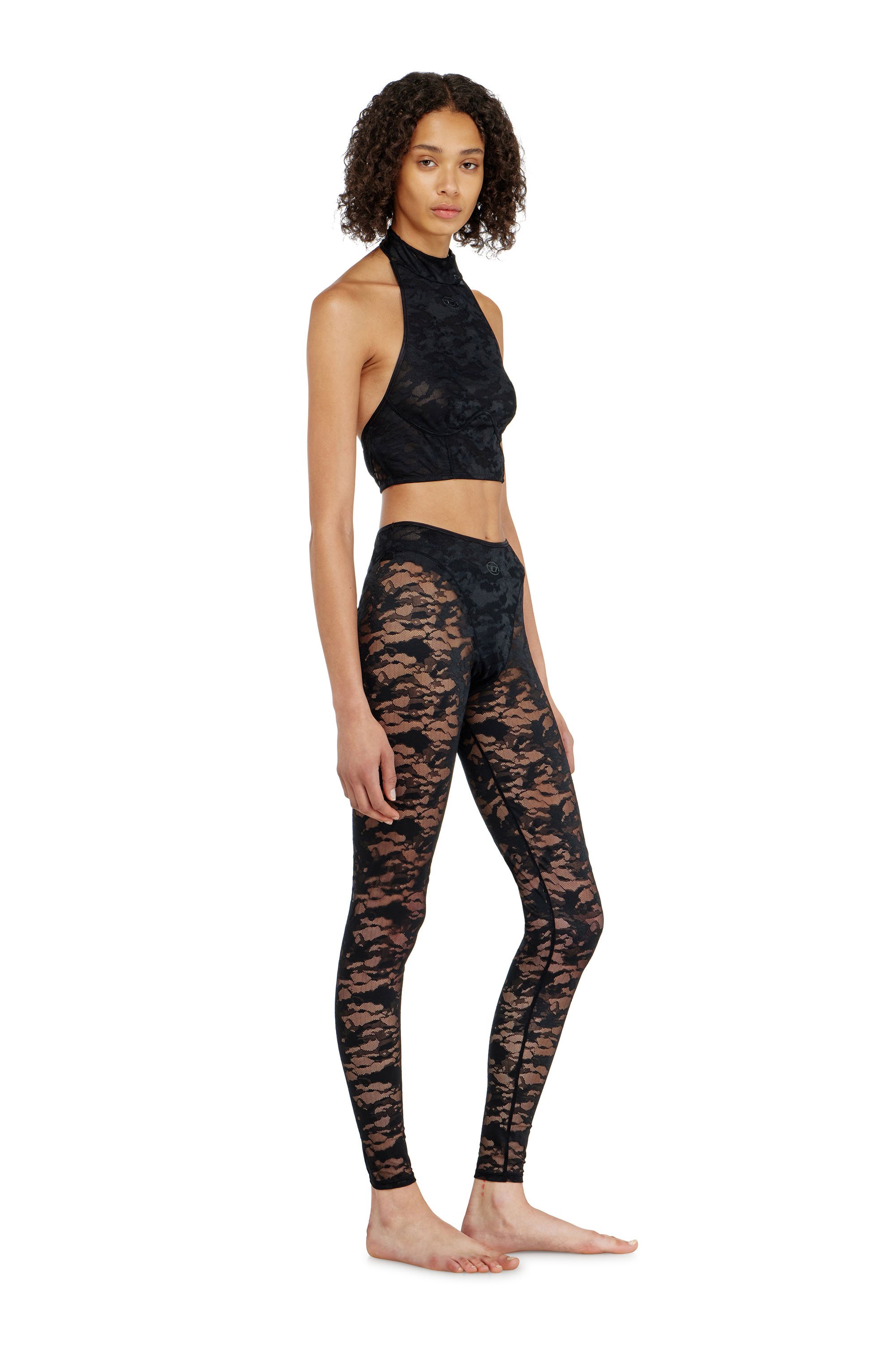 Diesel - HAYLEY-UTLT, Leggings in nylon pizzo camouflage Donna in ToBeDefined - 1