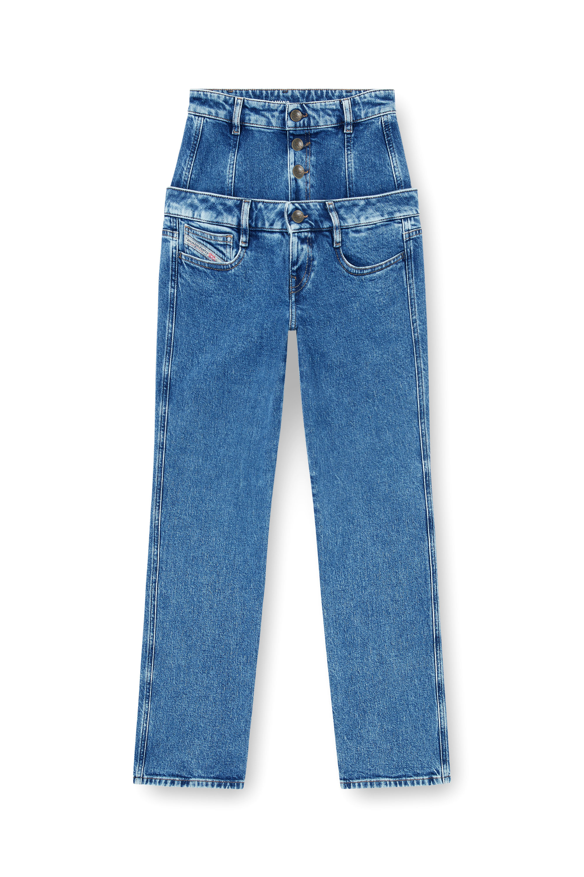 Diesel - Slim Jeans D-Fynora 007EU Femme, Bleu moyen - Image 3