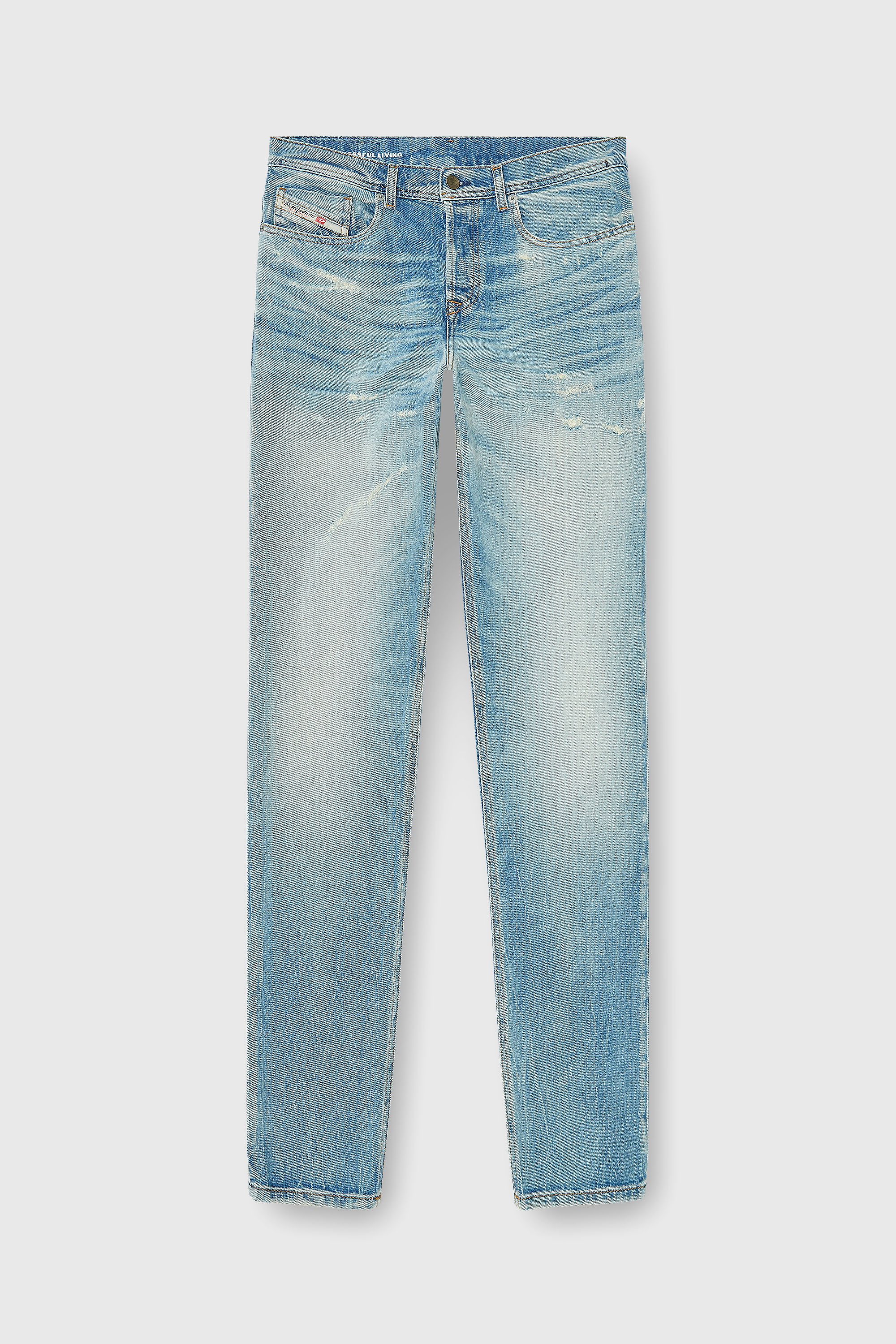 Diesel - Regular Jeans 2023 D-Finitive 09P33 Homme, Bleu Clair - Image 2