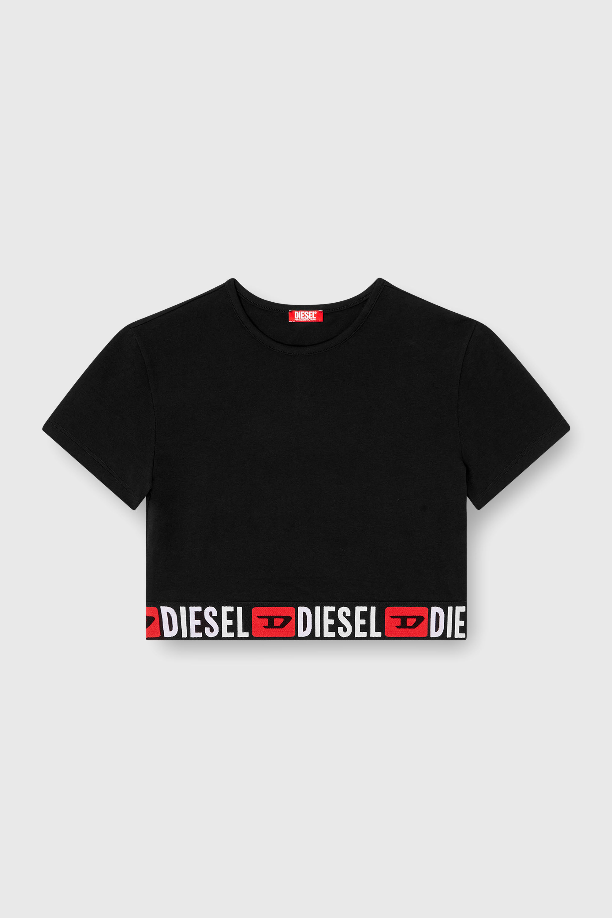 Diesel - IRMA-D-CORE, Crop top avec bande &agrave; logo Femme in Noir - 2