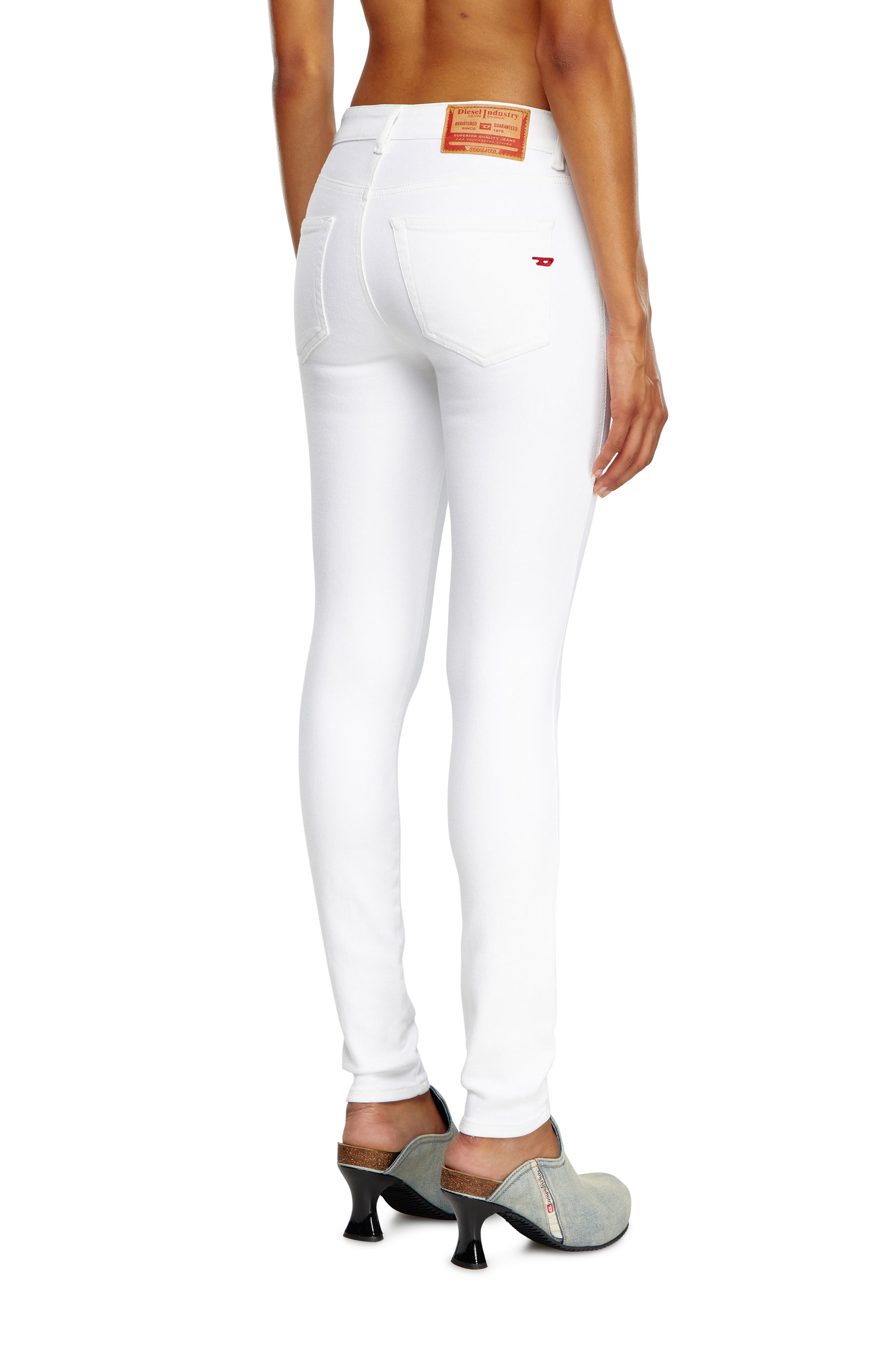 Skinny Jeans 2017 Slandy 09F90, Blanc Diesel - Skinny Jeans 2017 Slandy 09F90 Femme, Blanc - Image 4