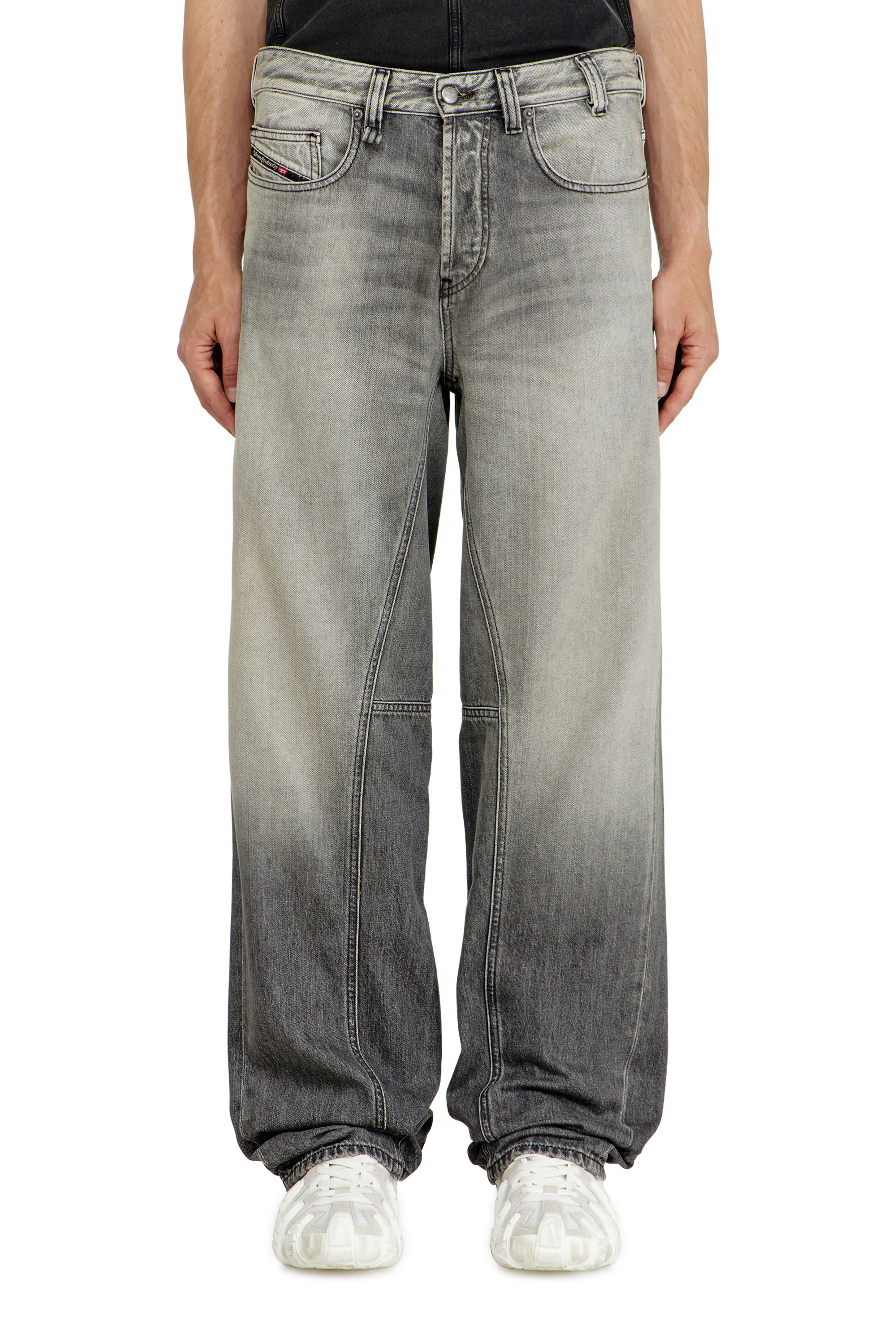 Diesel - Herren Relaxed Jeans 2001 D-Macro 09P56, Grau - 1