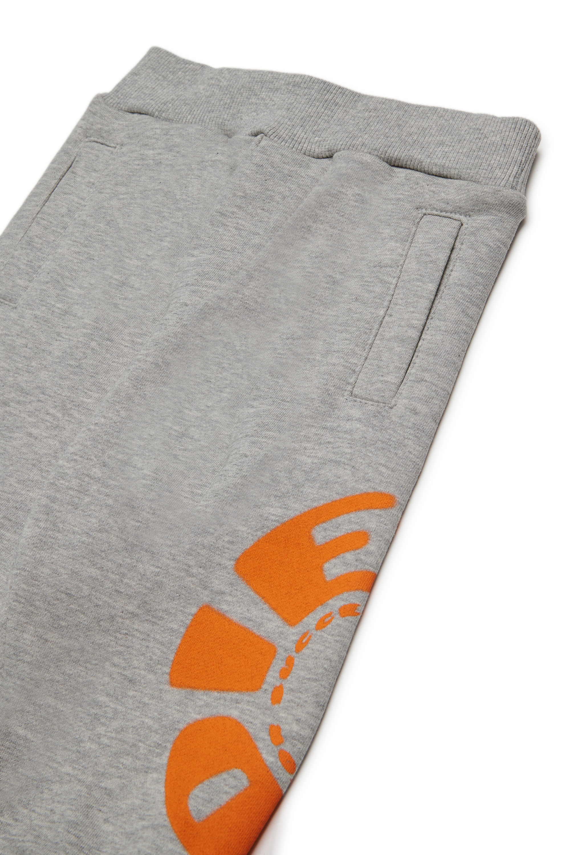 Diesel - PRAVONB, Pantalons en coton avec logo imprimé Homme in Gris - 3