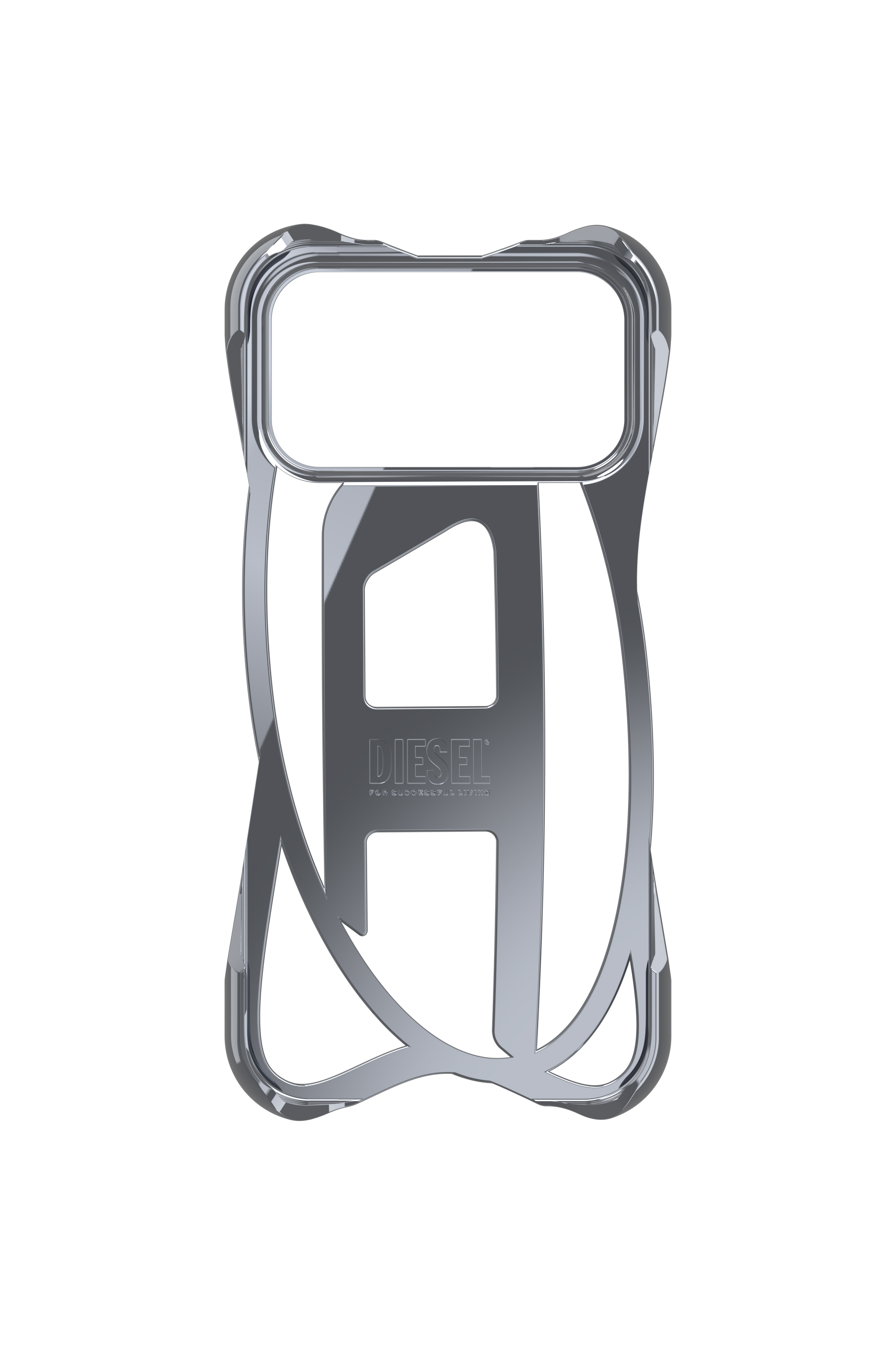 Diesel - 60446  D FRAME CASE, Unisex Caged D Glänzende Hülle für iPhone 17 Pro Max in Dunkelgrau - 4