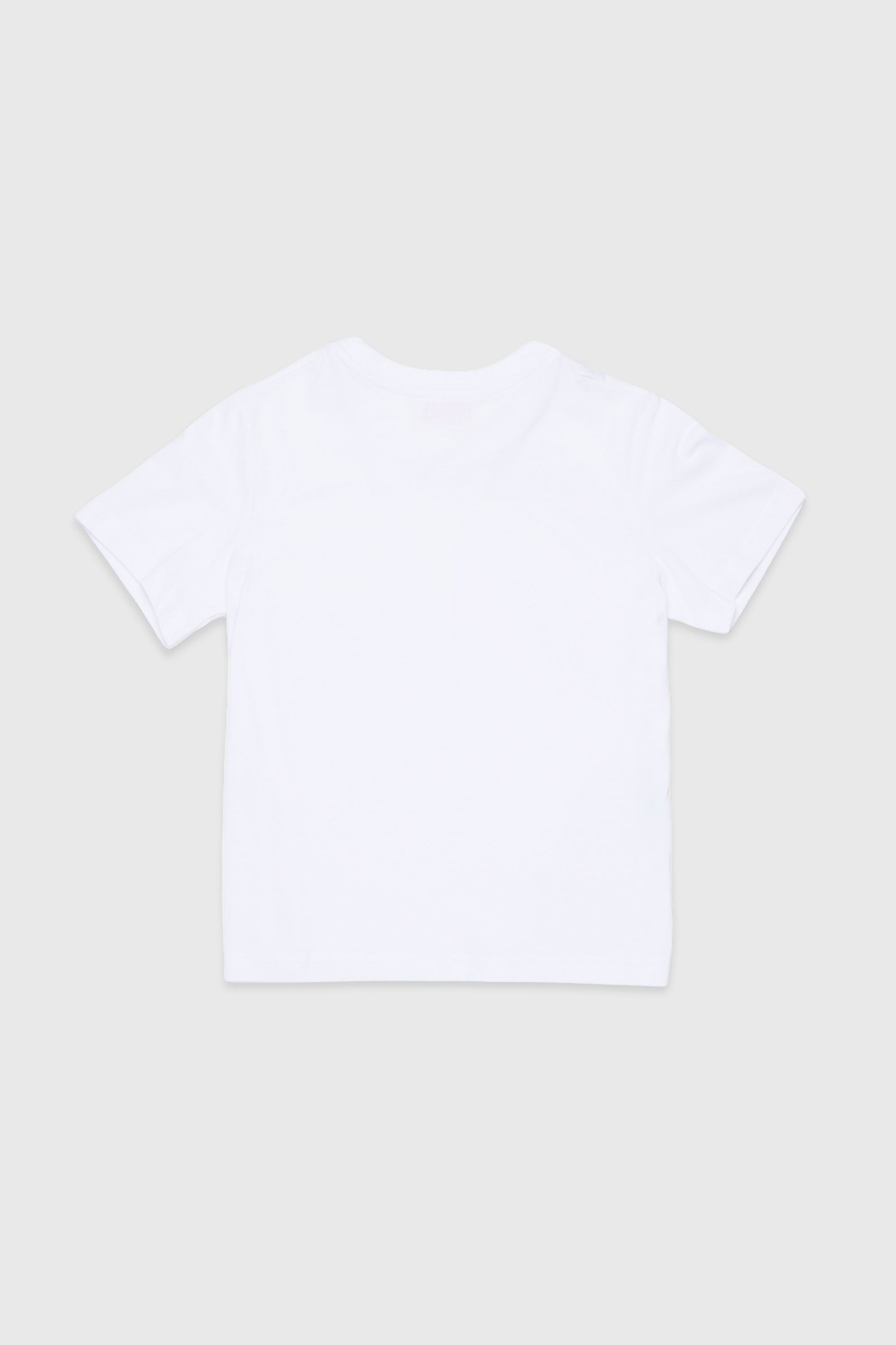 Diesel - TROSET, T-shirt con applicazione di rosa in denim Donna in Bianco - 2