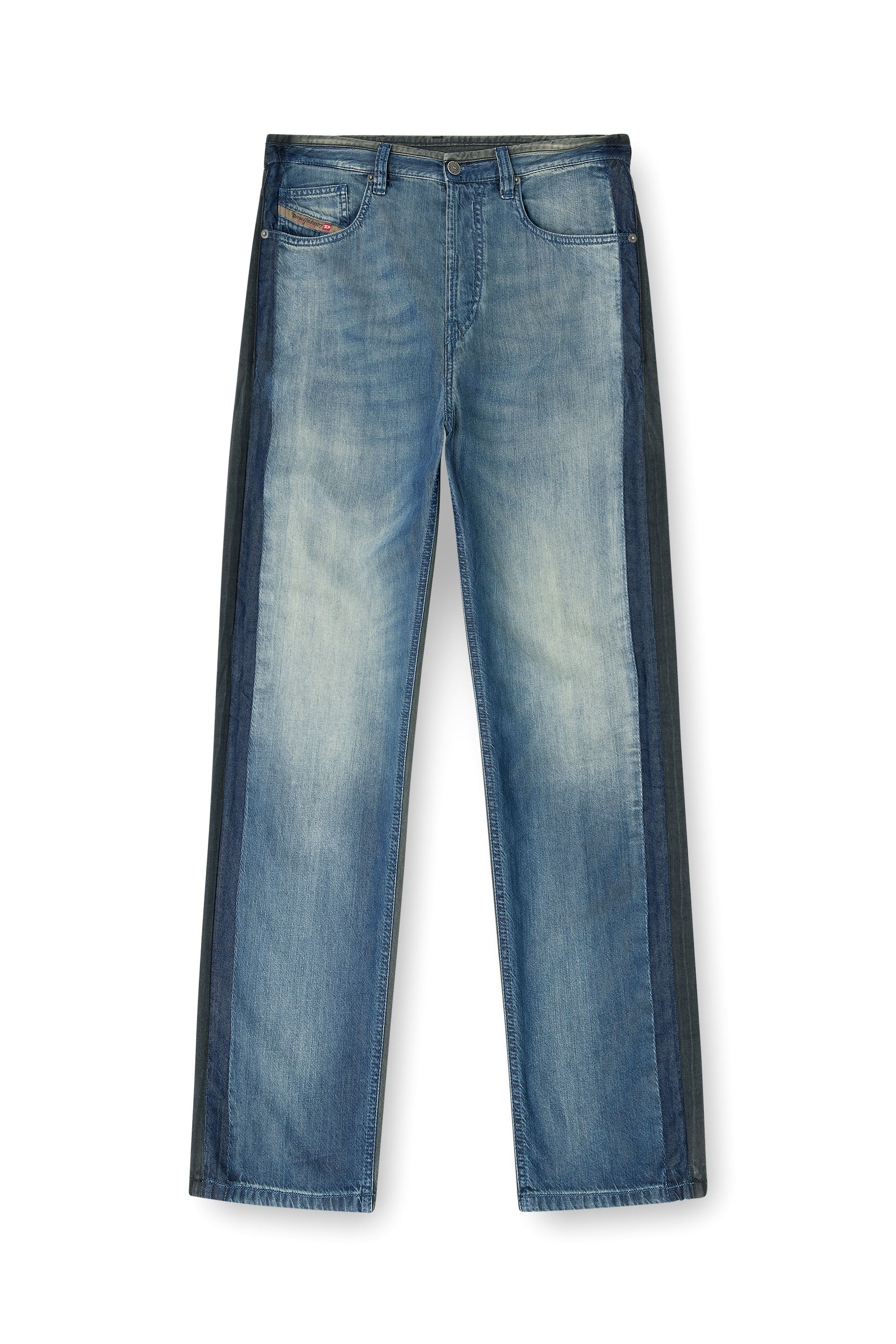 Diesel - Regular Jeans 2024 D-Macs 0CECB Homme, Bleu moyen - Image 3