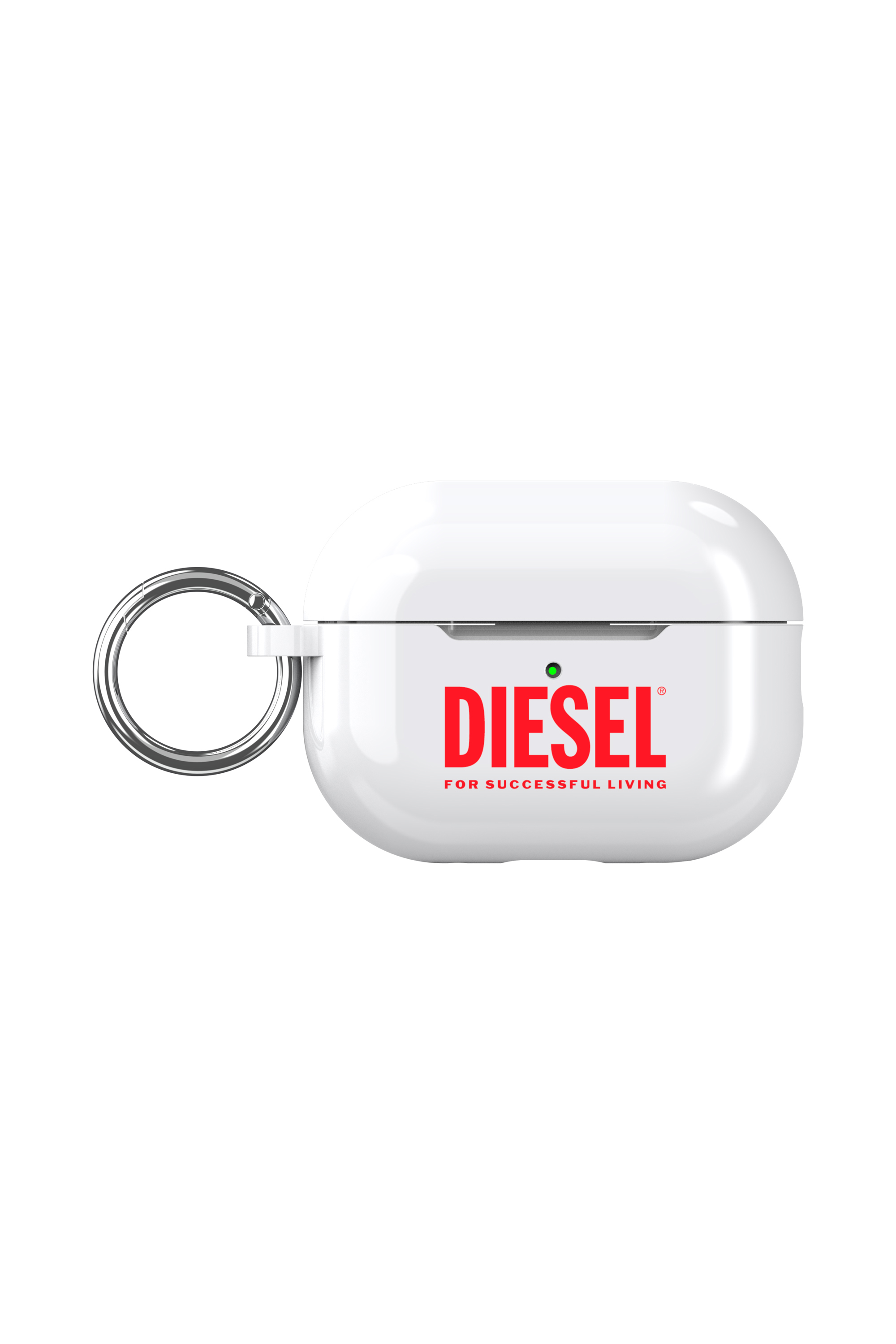 Diesel - 60067 AOP CASE, Unisex Cover per Airpods Pro/Pro 2 in Bianco - Image 1