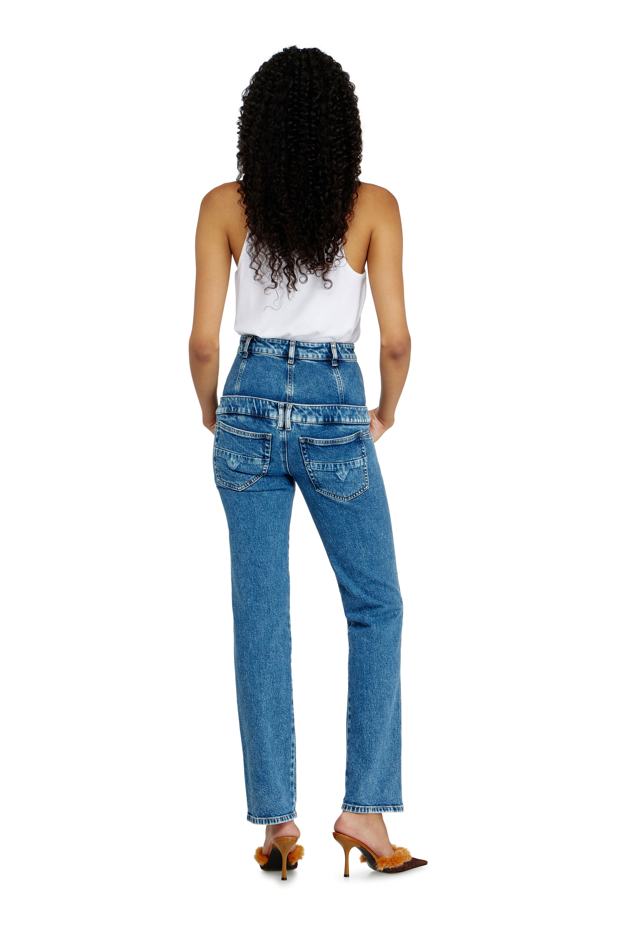 Diesel - Damen Slim Jeans D-Fynora 007EU, Mittelblau - 3