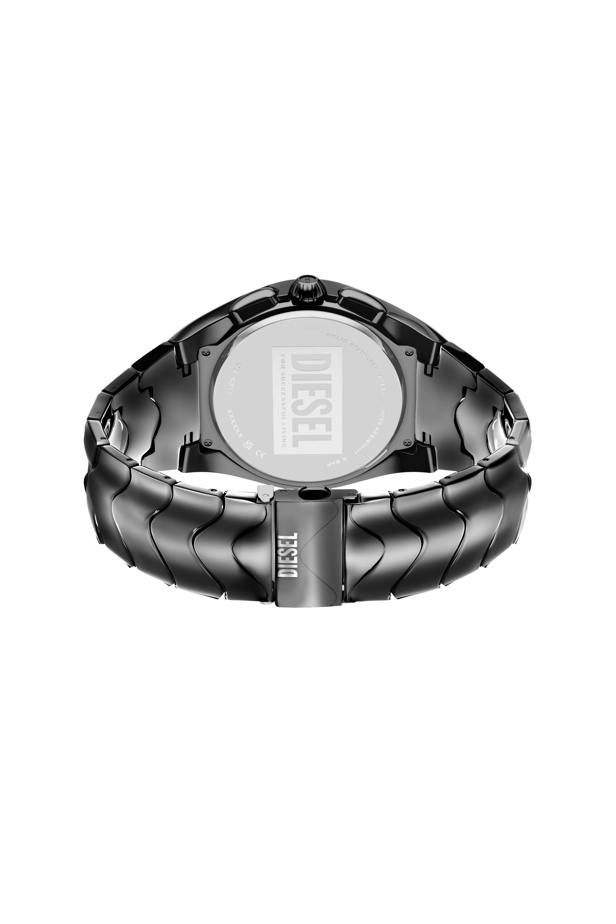 Diesel - DZ4713 WATCH, Herren Mercurial Uhr aus Edelstahl in Gunmetal-Optik in Schwarz - 4