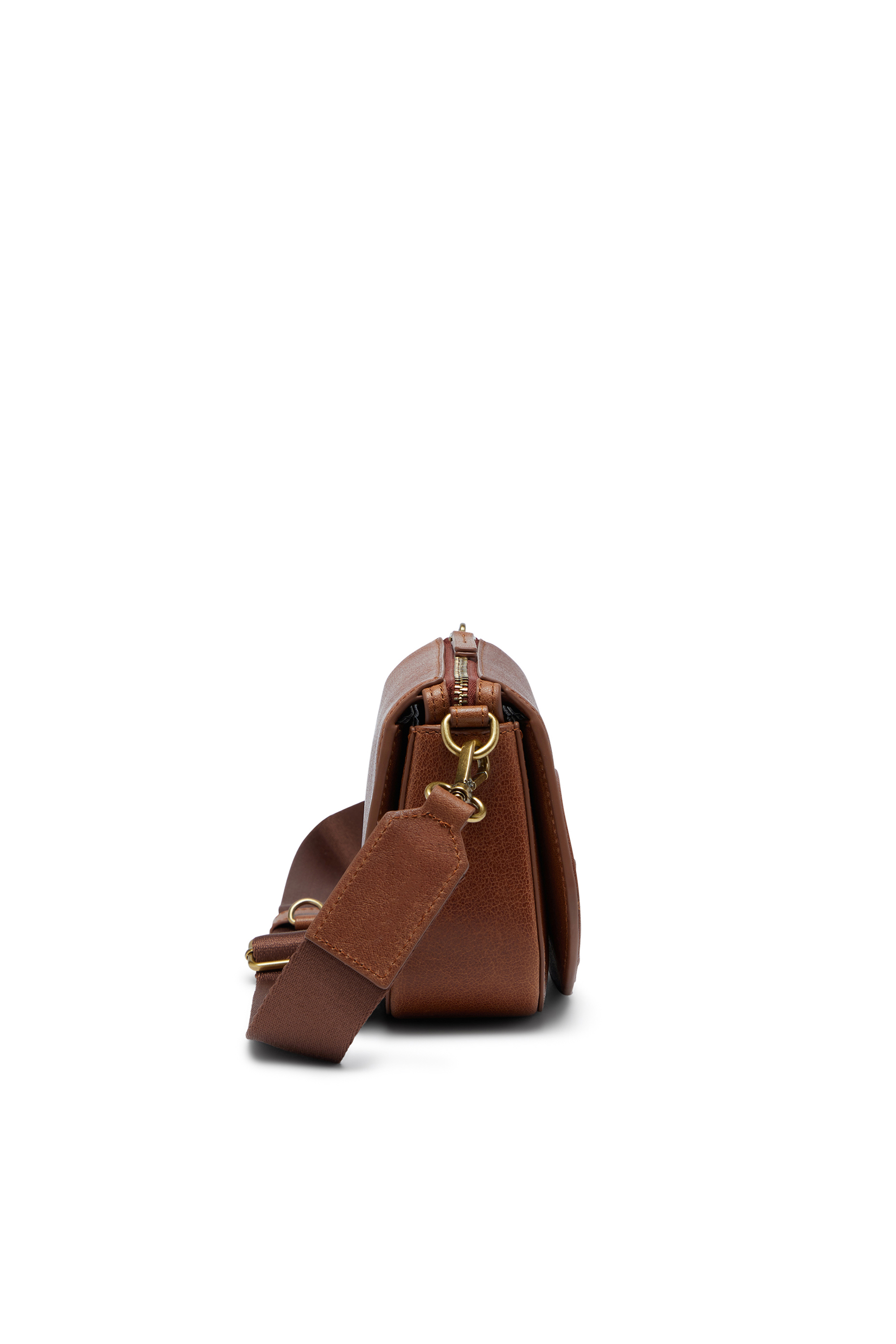 Diesel - 1DR CAMERA BAG, Unisex 1DR-Kameratasche aus Pull-Up-Leder in Braun - 4