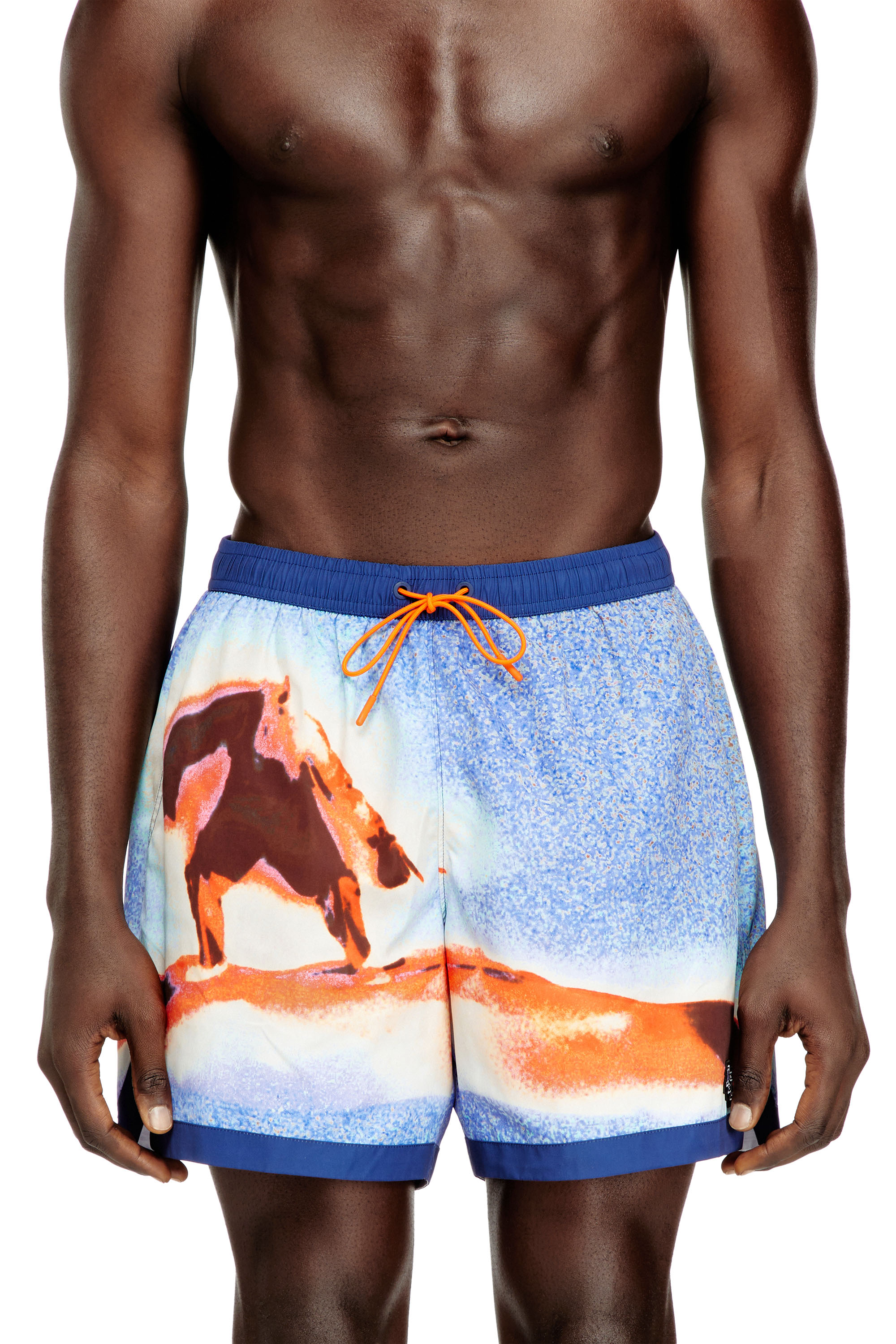 Diesel - SOCCER-41-D-POP-C, Shorts da nuoto con stampa all-over di tavole da surf Uomo in ToBeDefined - 2