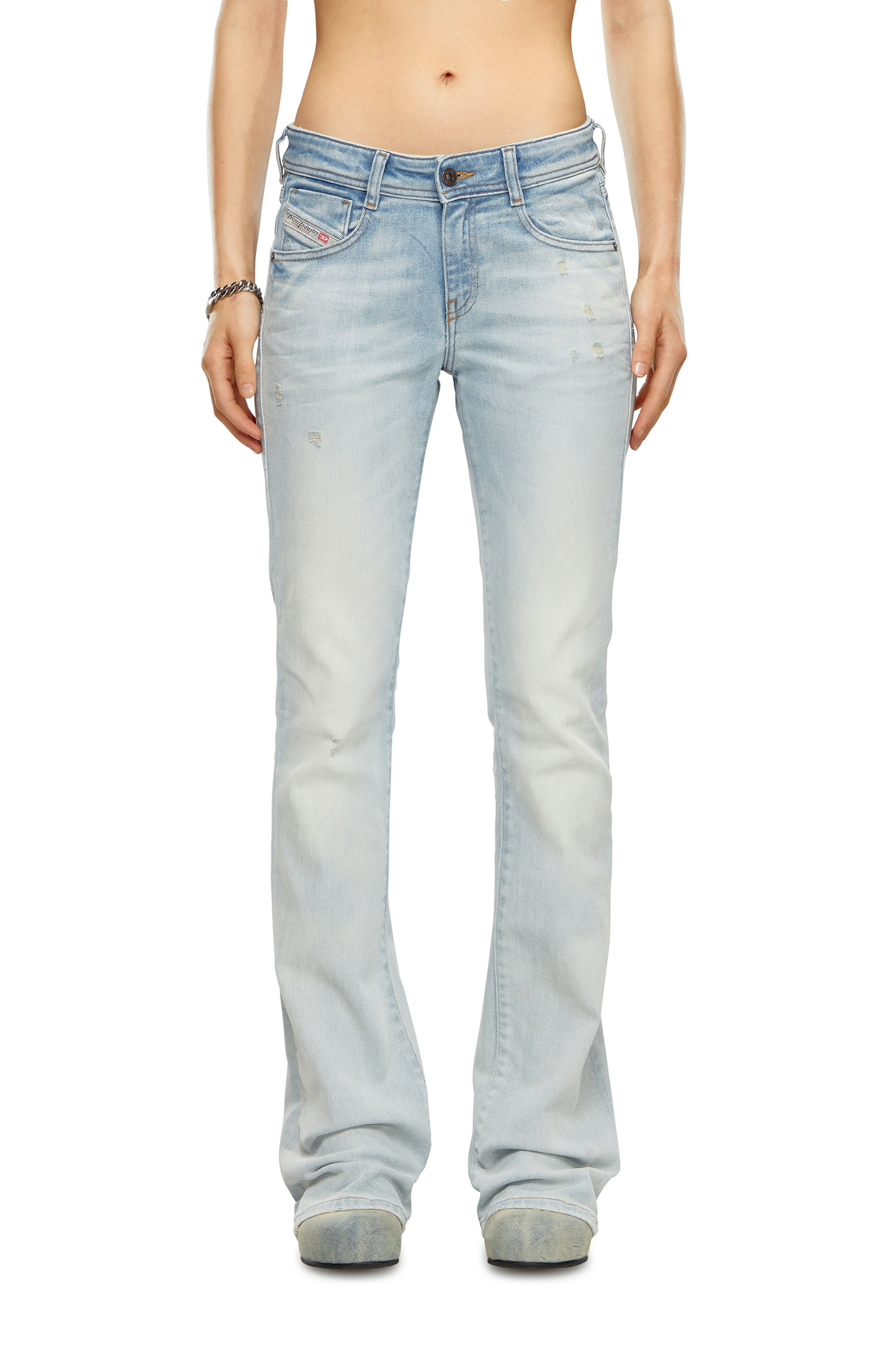 Diesel - Bootcut and Flare Jeans 1969 D-Ebbey 09H73, Bleu Clair - Image 2