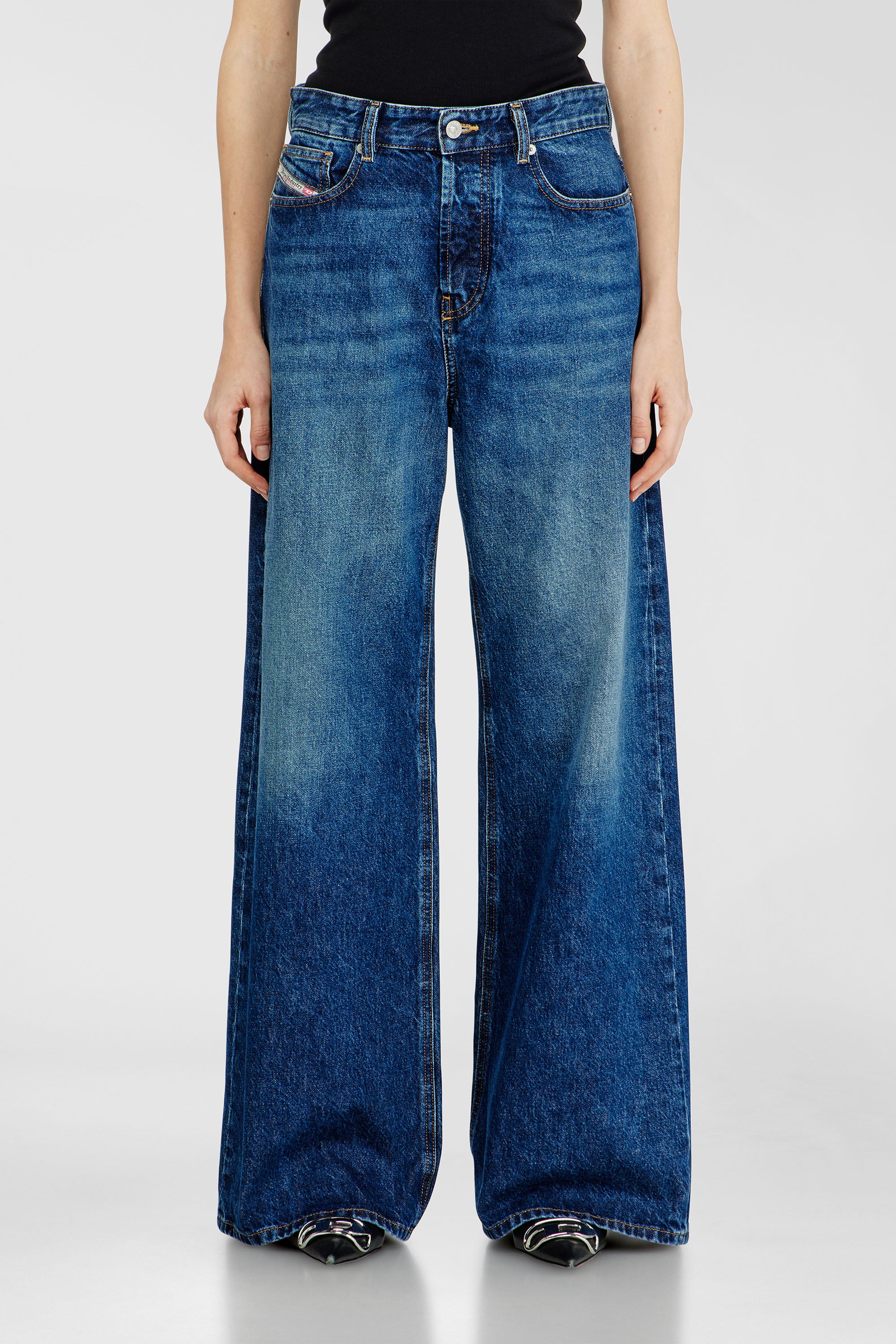 Diesel - Unisex Relaxed Jeans 1996 D-Sire 09I27, Dunkelblau - 1