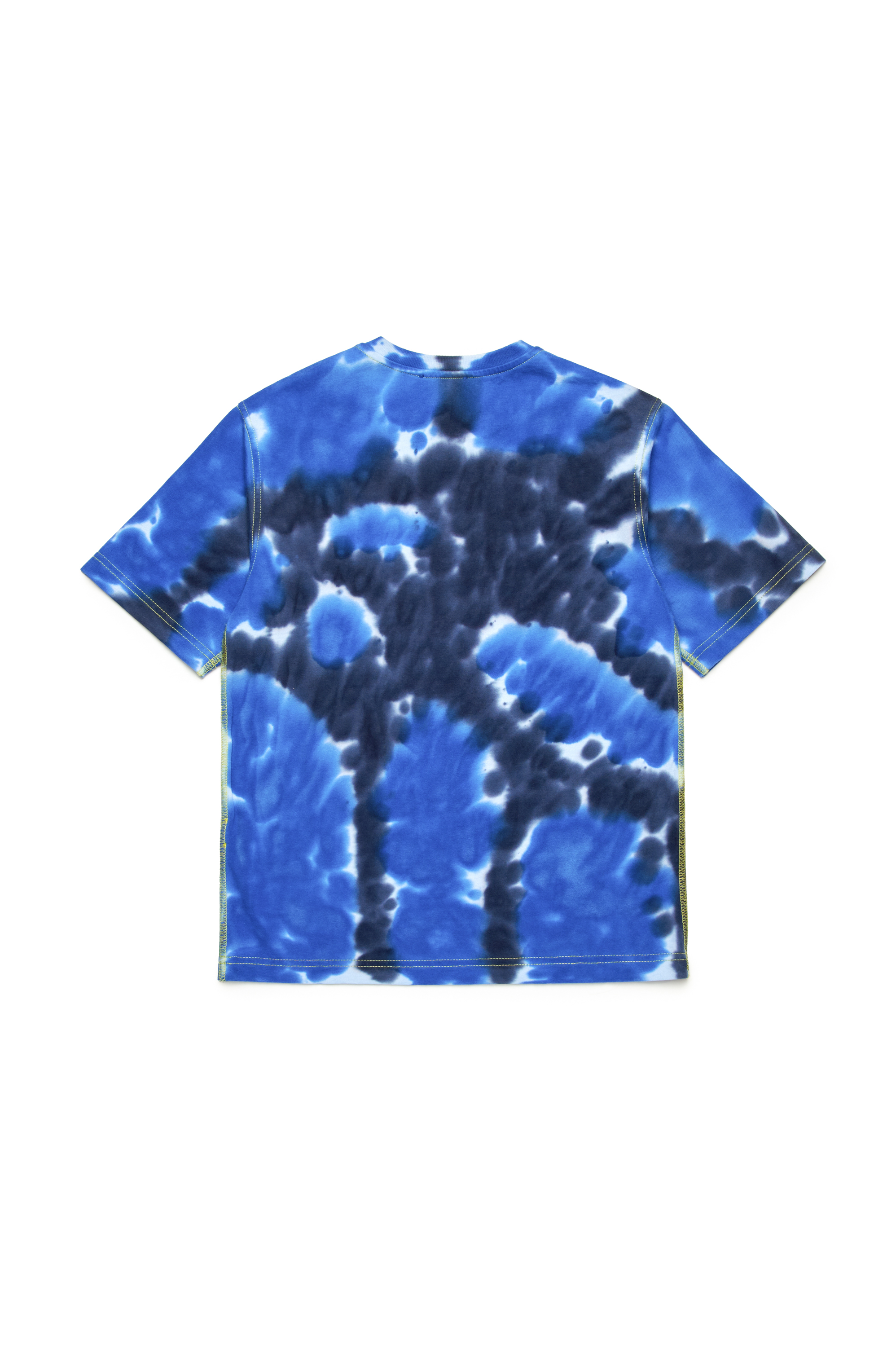 Diesel - TBOXTN15 OVER, T-shirt avec imprimé batik Homme in Bleu - 2