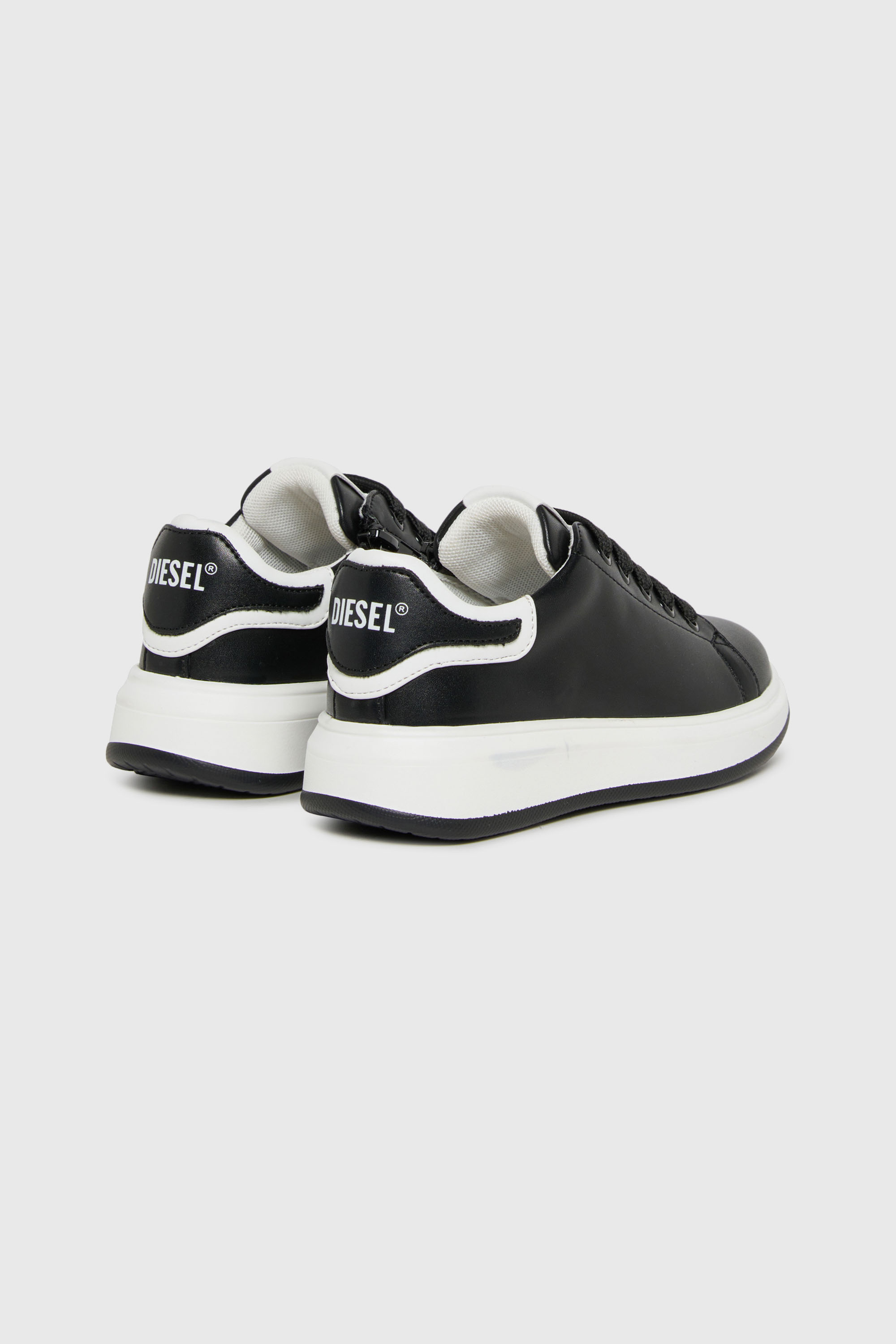 Diesel - S-MEQUIPLA, S-MEQUIPLA-Baskets avec finitions contrast&eacute;es Mixte in Noir - 3