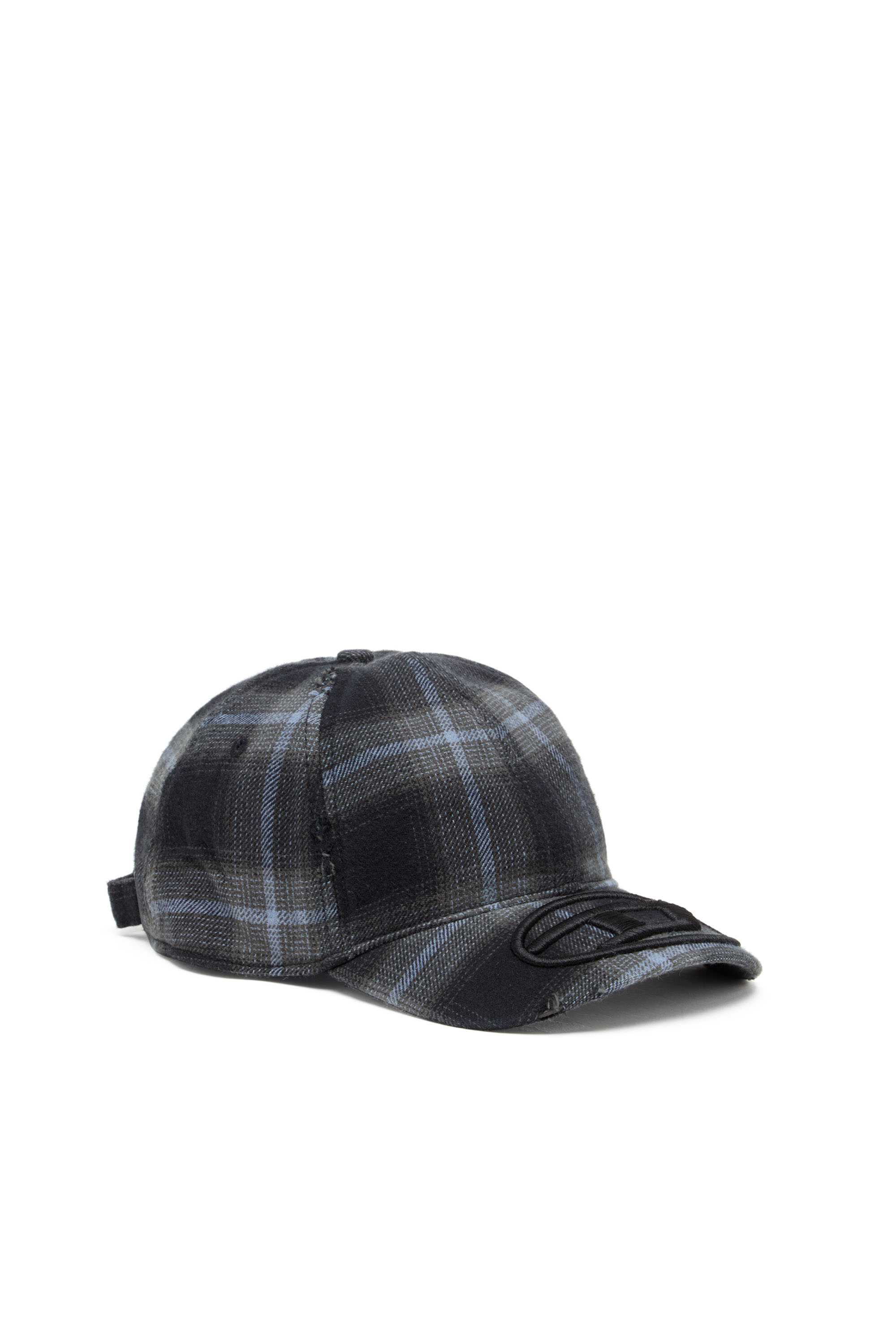 Diesel - C-HARLES, Casquette de baseball en coton à carreaux Homme in Polychrome - 1