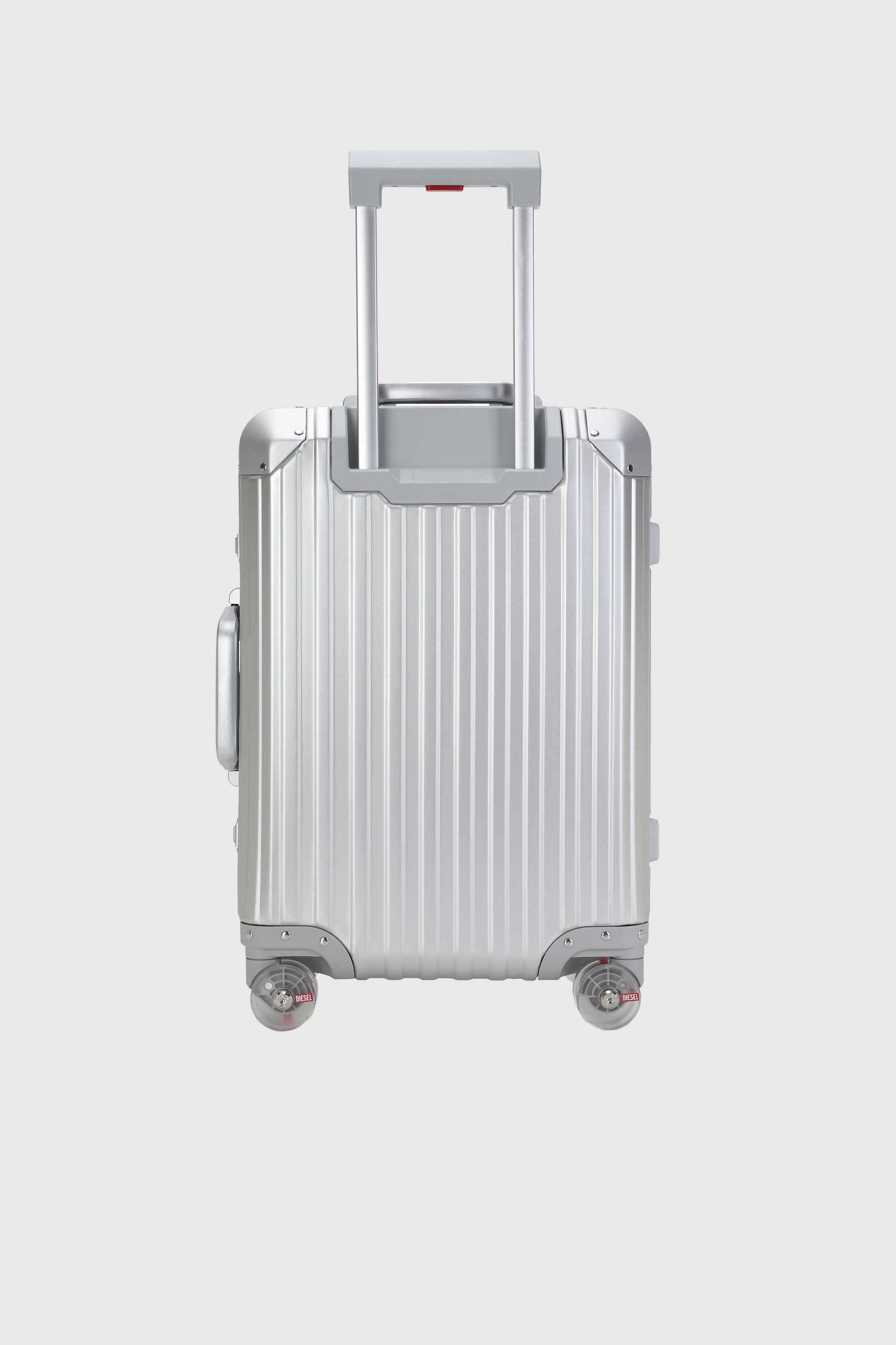 Diesel - DIESEL ALUMINUM TROLLEY- DSL002, Valigia in alluminio taglia S Unisex in Argento - 2