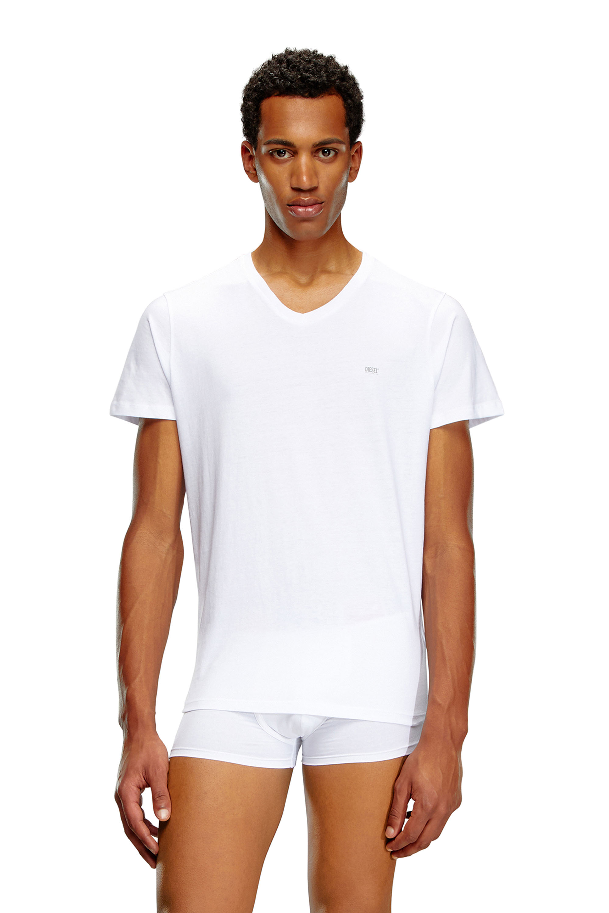 Diesel - UMTEE-MICHAEL3PACK, Uomo Set da tre di T-shirt con scollo a V in Bianco - Image 2