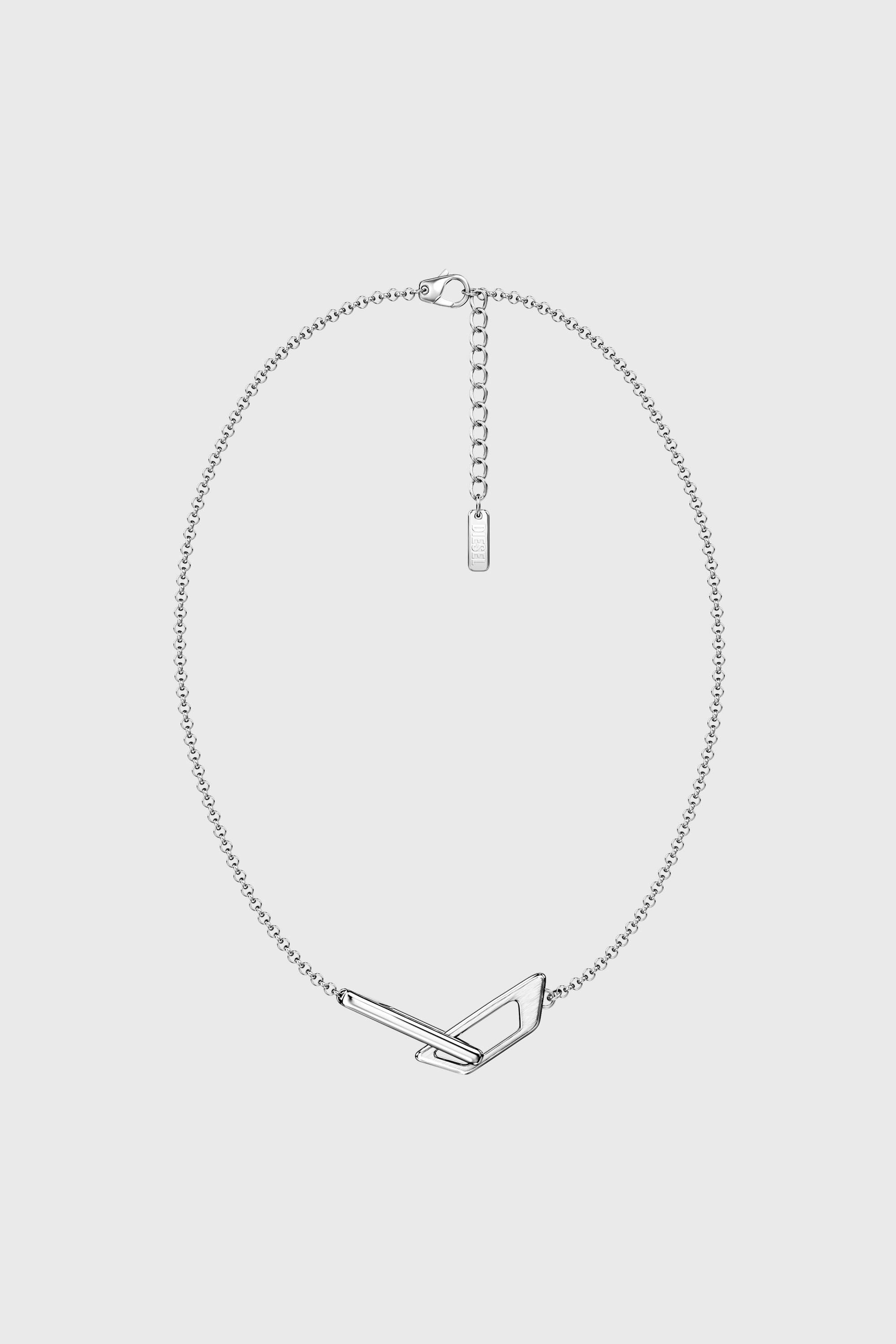Diesel - DX1727040, Collier bande en acier inoxydable Mixte in Gris argent&eacute; - 1