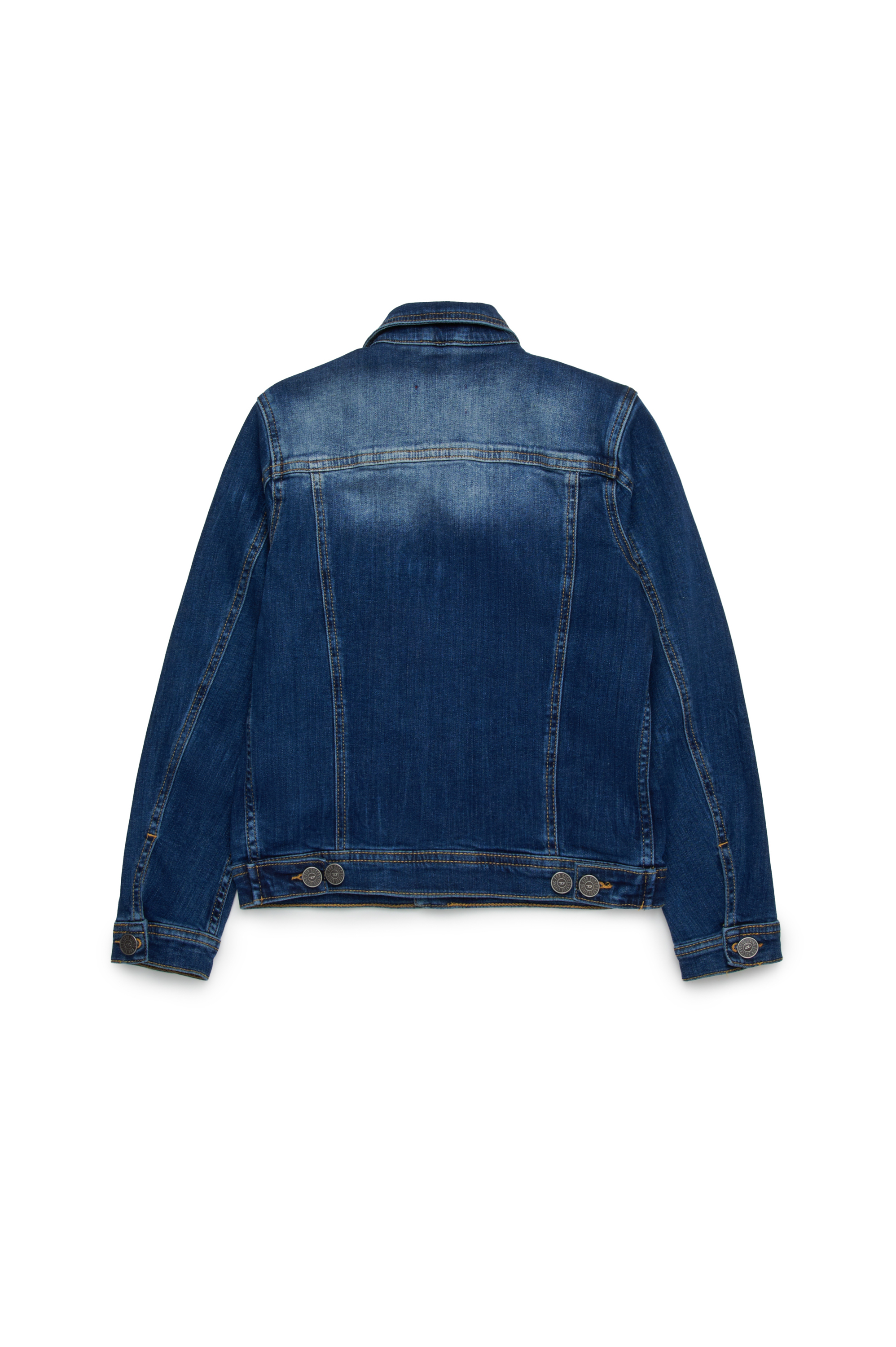 Diesel - JNHILL, Veste trucker en denim effet déchiré-réparé Homme in Bleu - 2