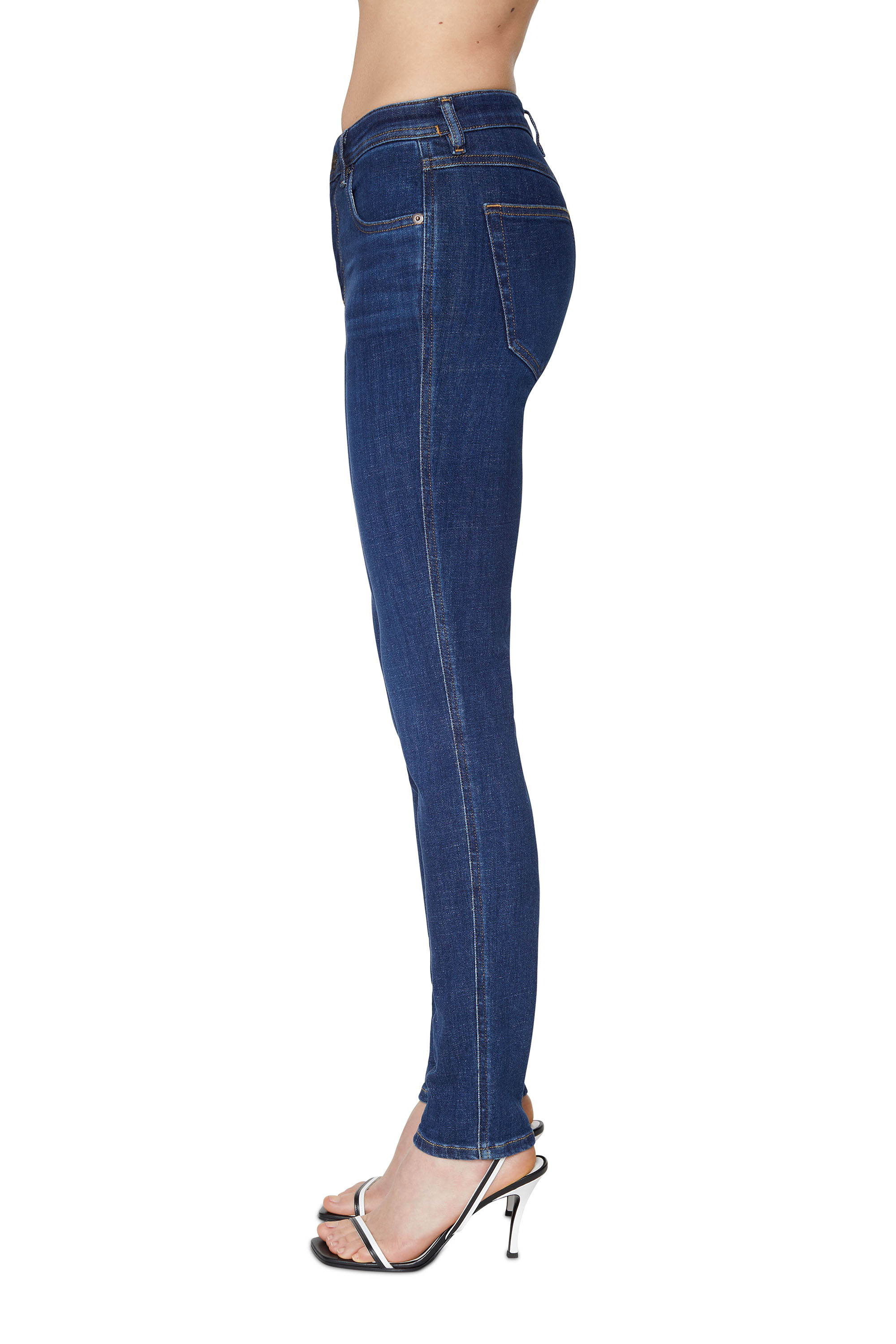 Diesel - Skinny Jeans 2015 Babhila 09C58 Femme, Bleu Fonc&eacute; - Image 5