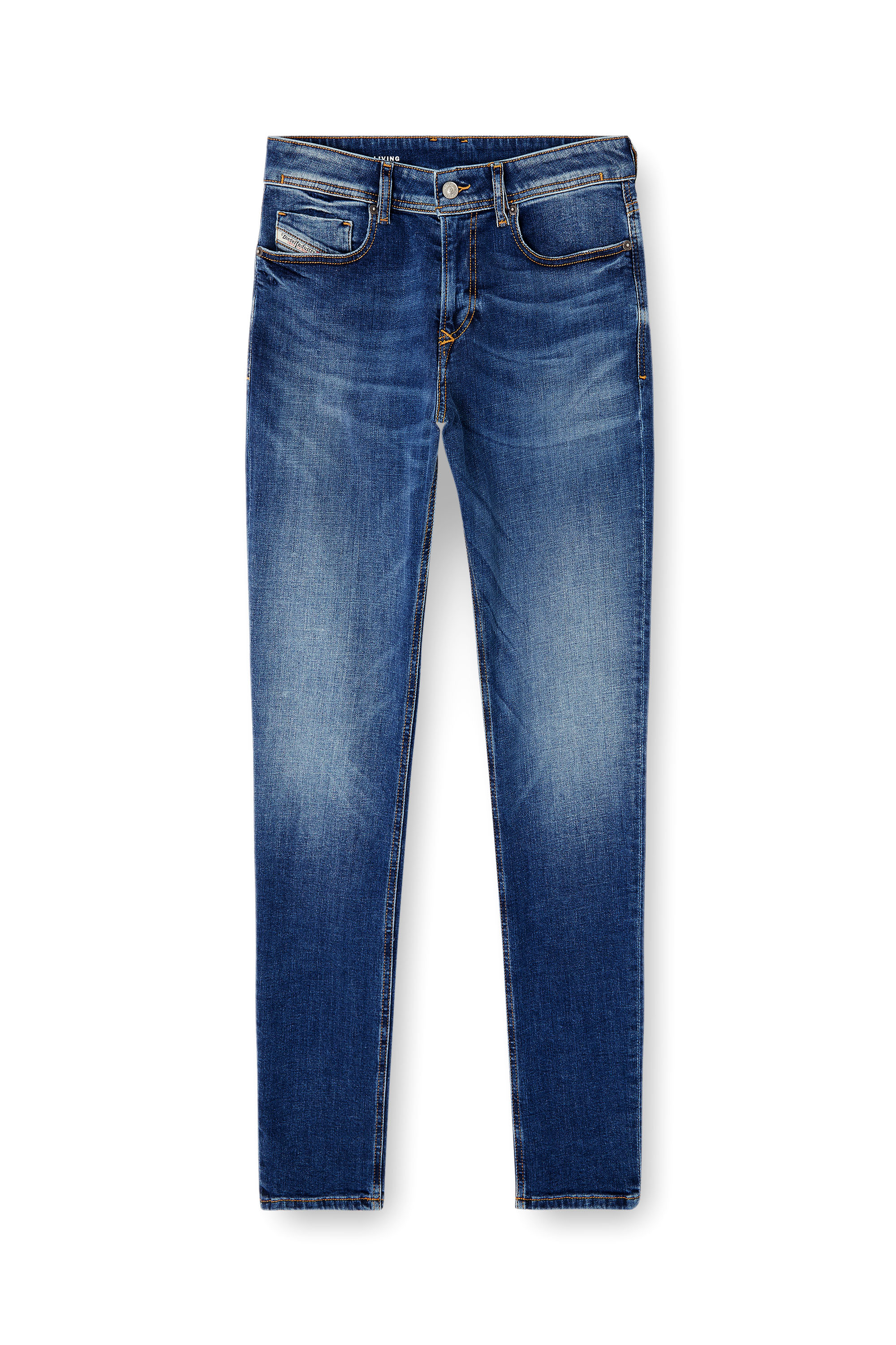 Diesel - Skinny Jeans 1979 Sleenker 09J33 Uomo, Blu medio - Image 3