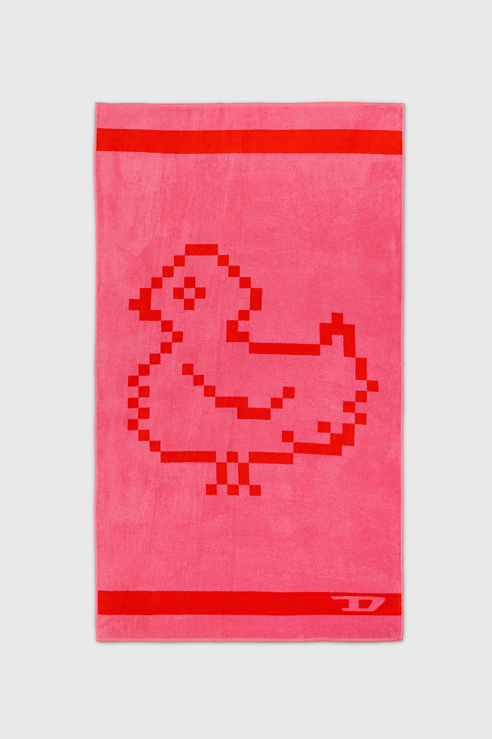 Diesel - 1018133  PIXEL TOYS 1 PINK/RED TOWEL, Telo in spugna 100x180 cm Unisex in Rosso - 1