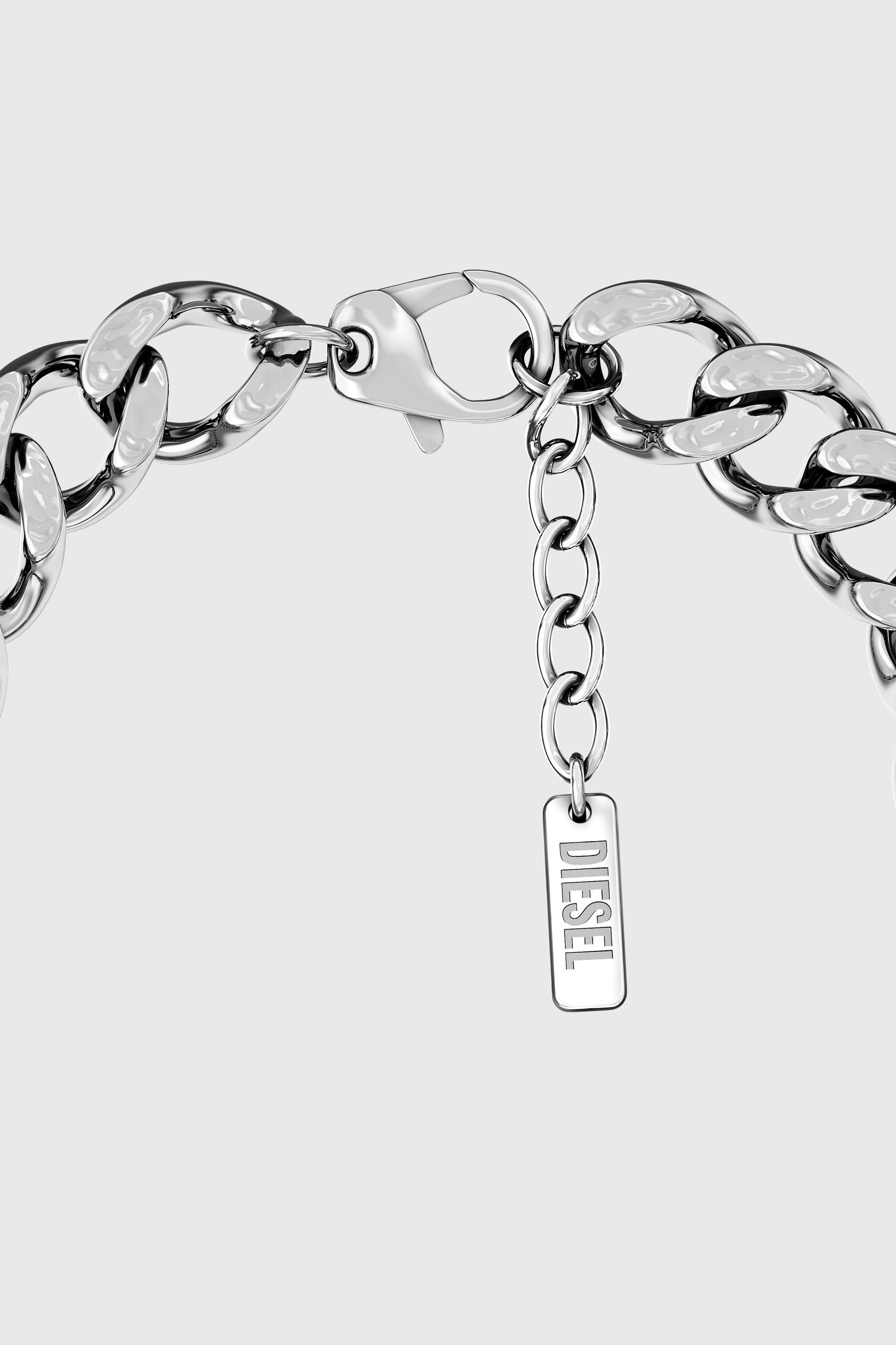 Diesel - DX1732040, Bracciale ID in acciaio inox Unisex in Argento - 2
