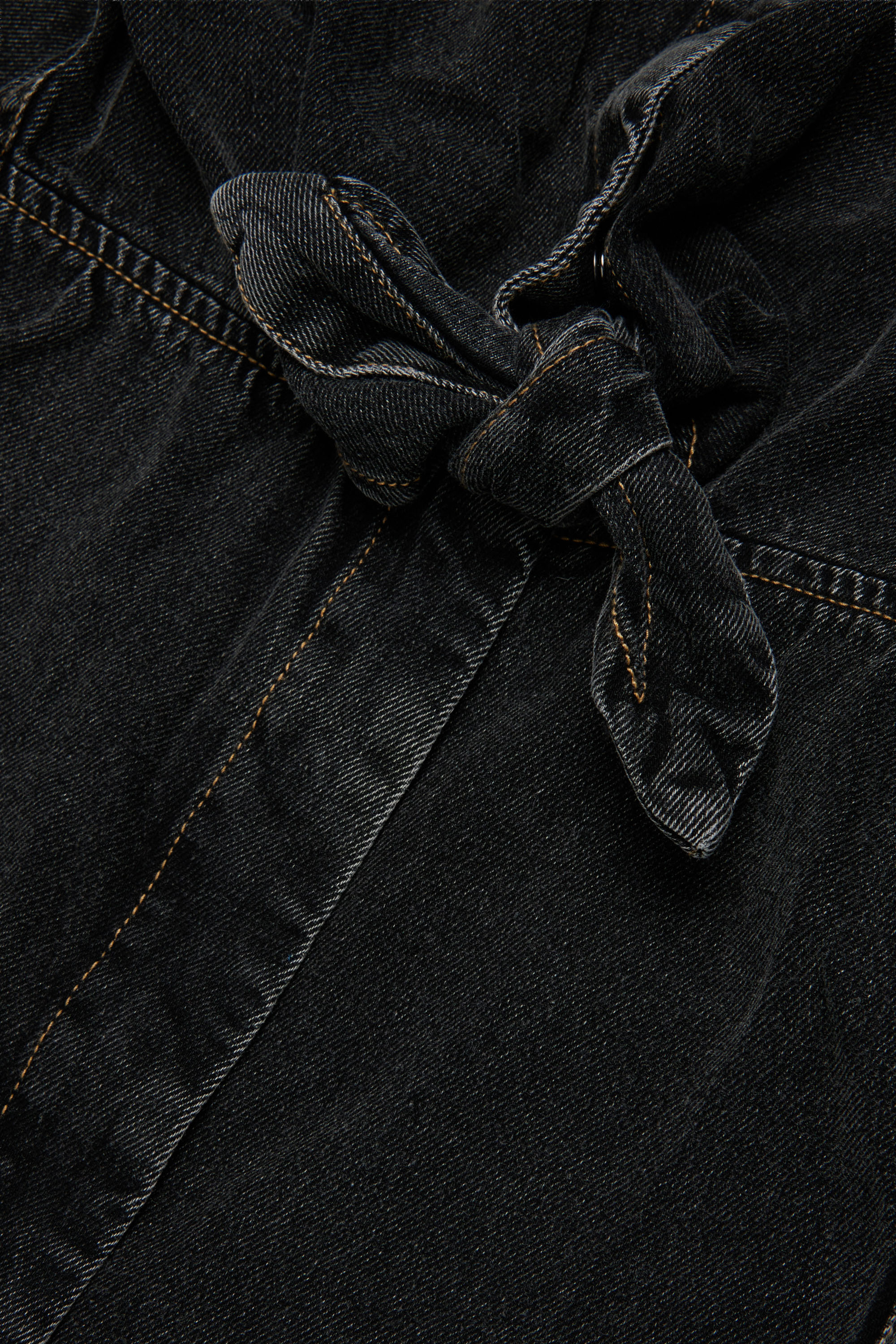 Diesel - DESUSY, Damen Jeanskleid aus Denim mit Tailleng&uuml;rtel in Schwarz/Dunkelgrau - 4
