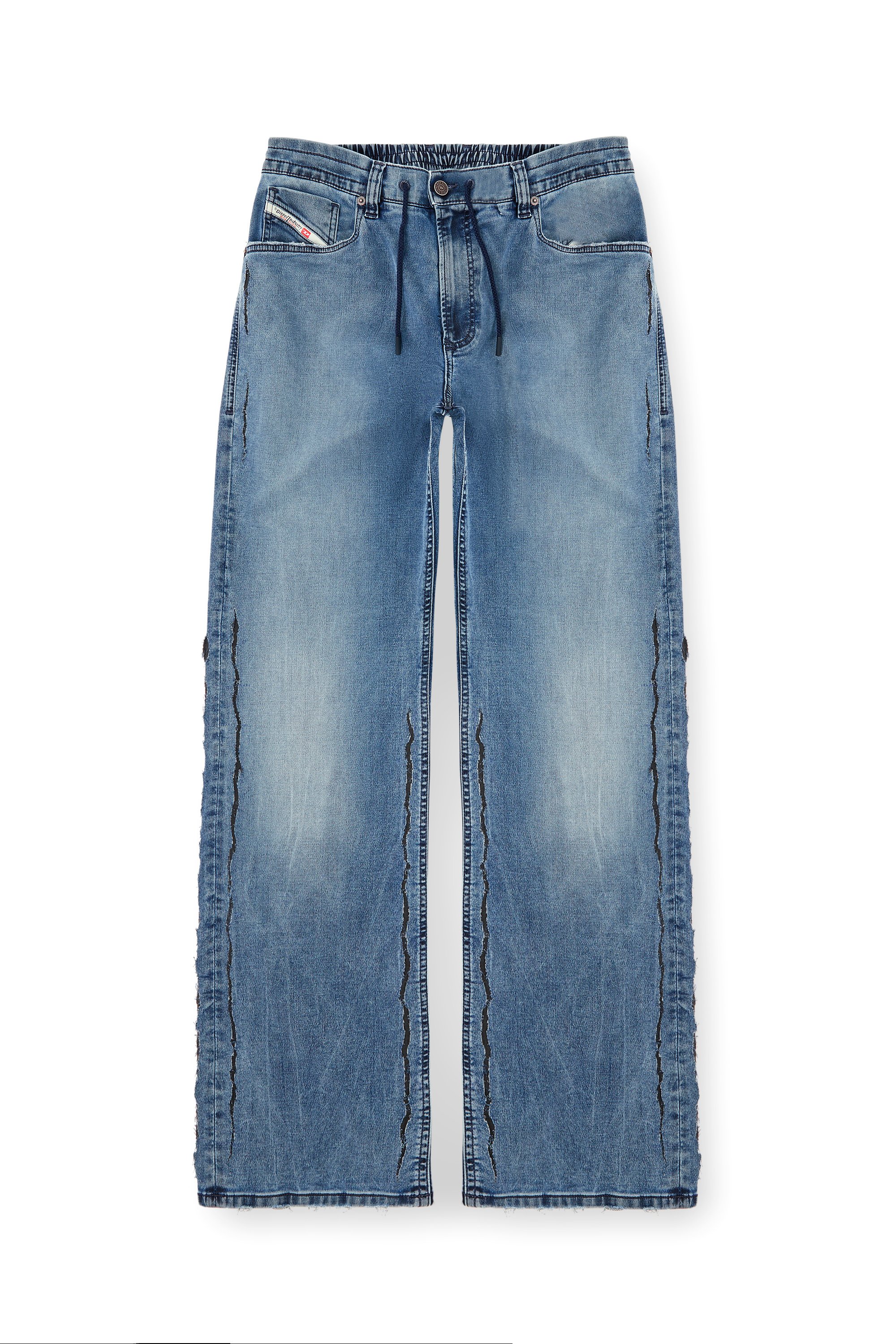 Diesel - Relaxed 2080 D-Reel Joggjeans® 09K64 Uomo, Blu medio - Image 3